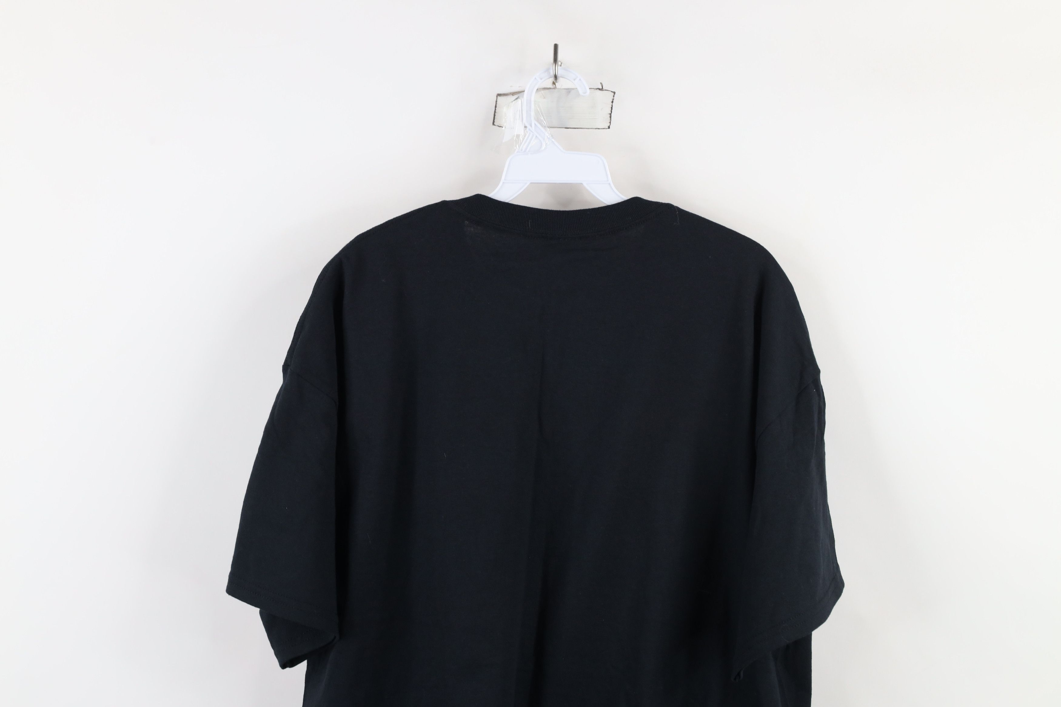 Vintage Deadstock Vintage Y2K Streetwear Heavy Cotton T-Shirt Black Size US XL / EU 56 / 4 - 9 Thumbnail