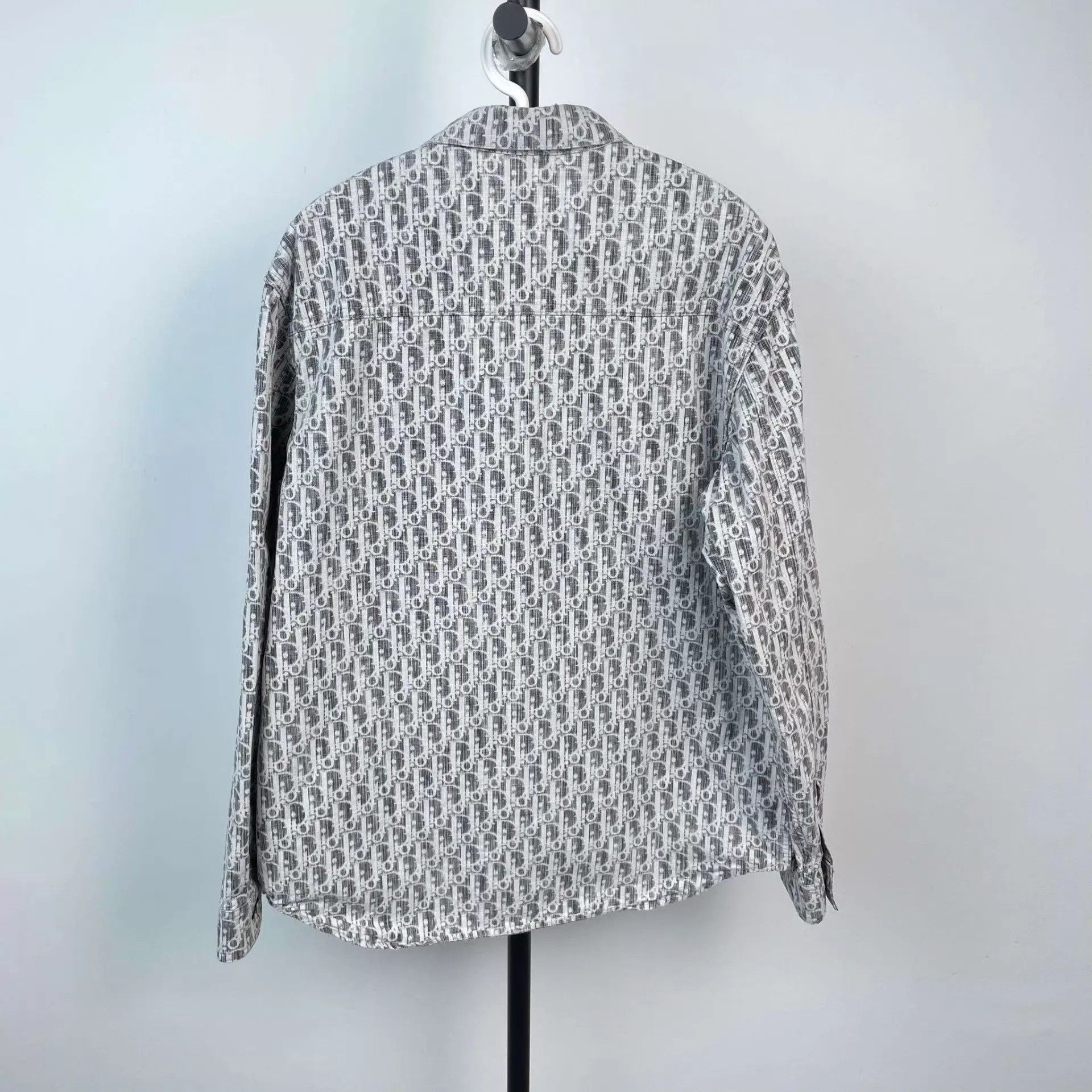 Dior Dior Denim Allover Logo LS Shirt Black/White 40 Size US M / EU 48-50 / 2 - 2 Thumbnail
