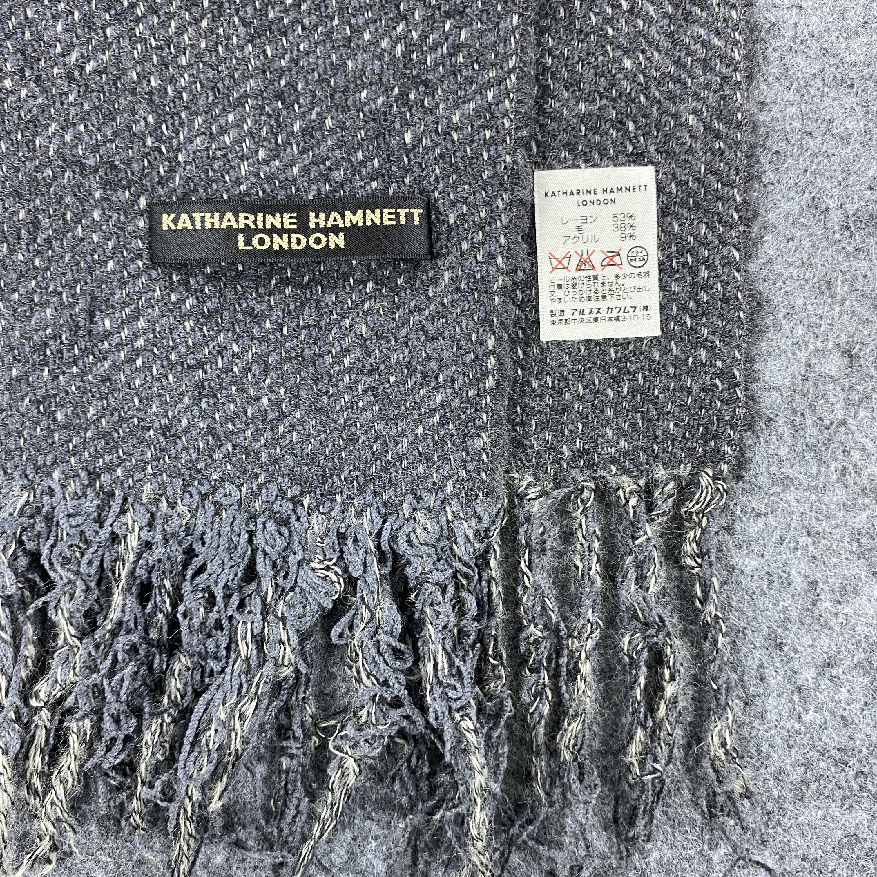 Katharine Hamnett London × Vintage Katharine Hamnett London Scarf # Muffler # Neckwear # D678 Size ONE SIZE - 3 Thumbnail