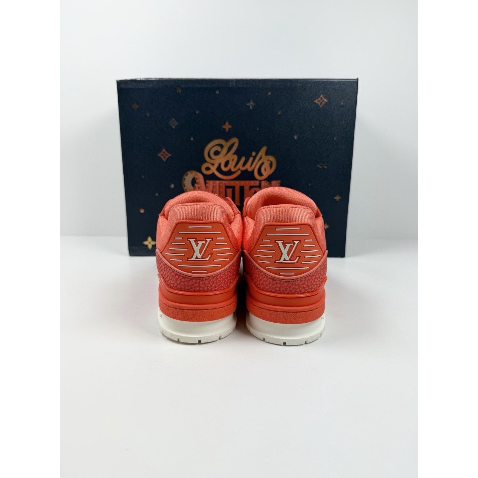 Louis Vuitton Size 6UK/7US - Louis Vuitton Orange White Trainer NEW! Size US 7 / EU 40 - 4 Thumbnail