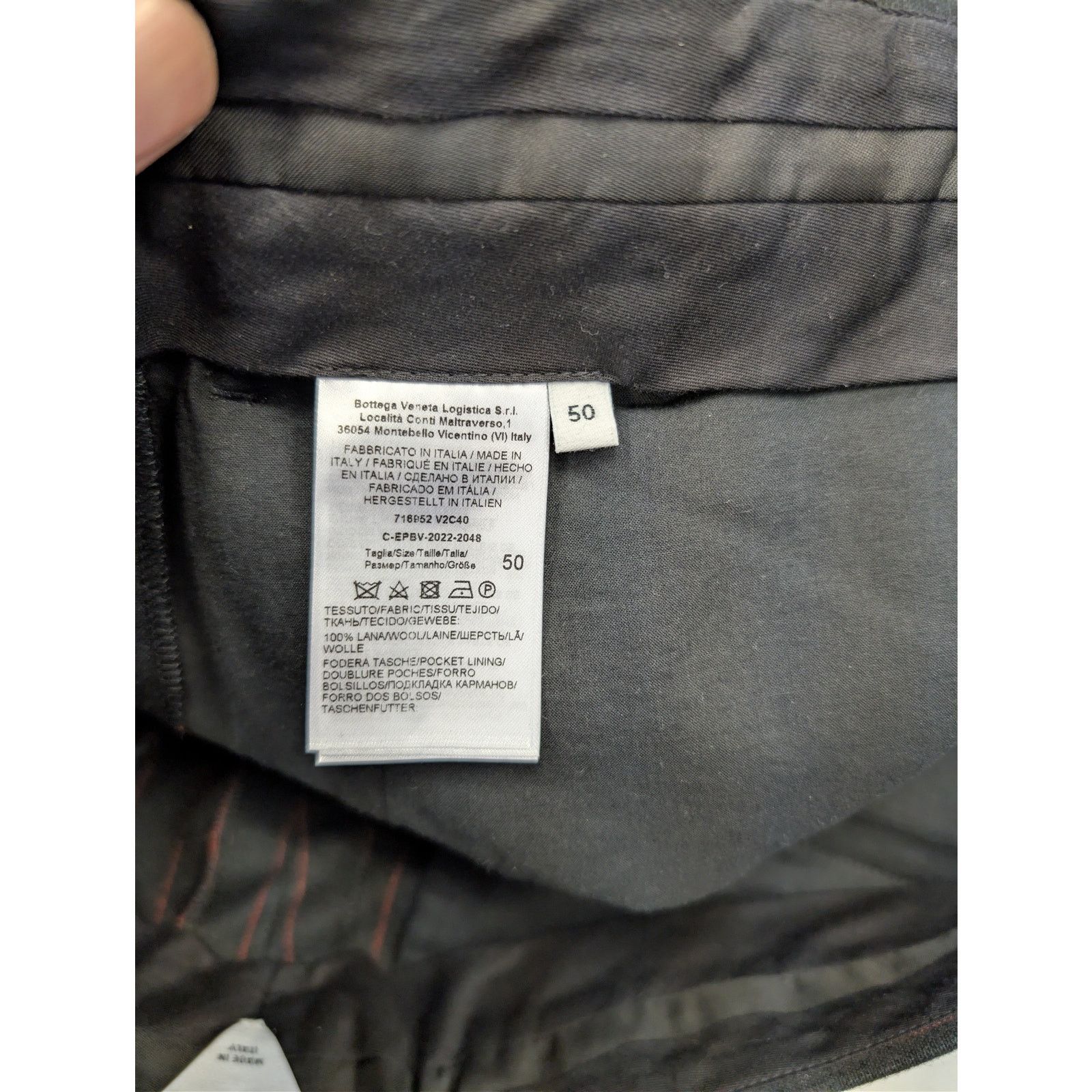 Bottega Veneta o1rshd1 Classic Wool Pinstripe Trousers Casual Pants Size US 34 / EU 50 - 17 Thumbnail