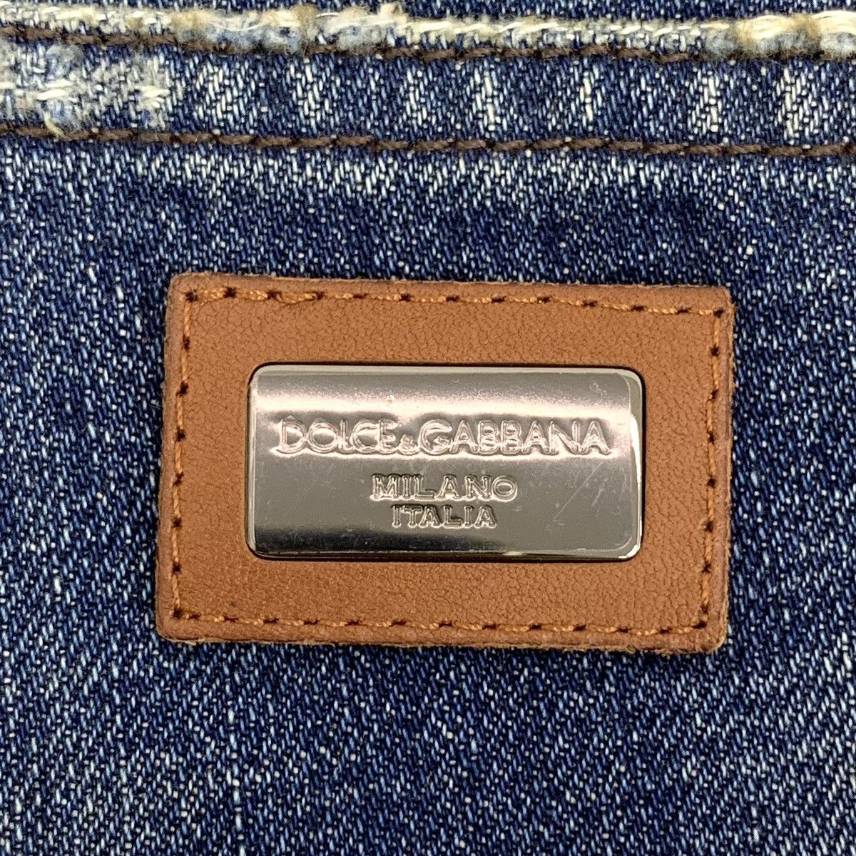 Dolce & Gabbana Dolce Gabbana Washed Distressed Cotton Denim Pants K26WX Size US 30 / EU 46 - 6 Thumbnail