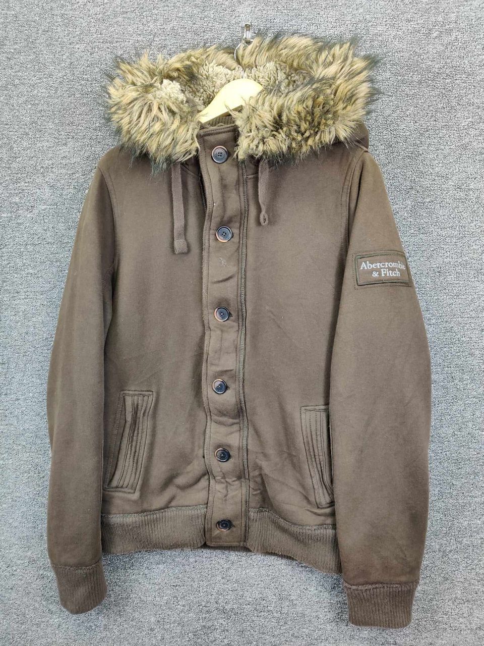 Abercrombie & Fitch Vintage Abercrombie & Fitch Shearling Fur Hoodie Jacket Size US XL / EU 56 / 4 - 2 Thumbnail
