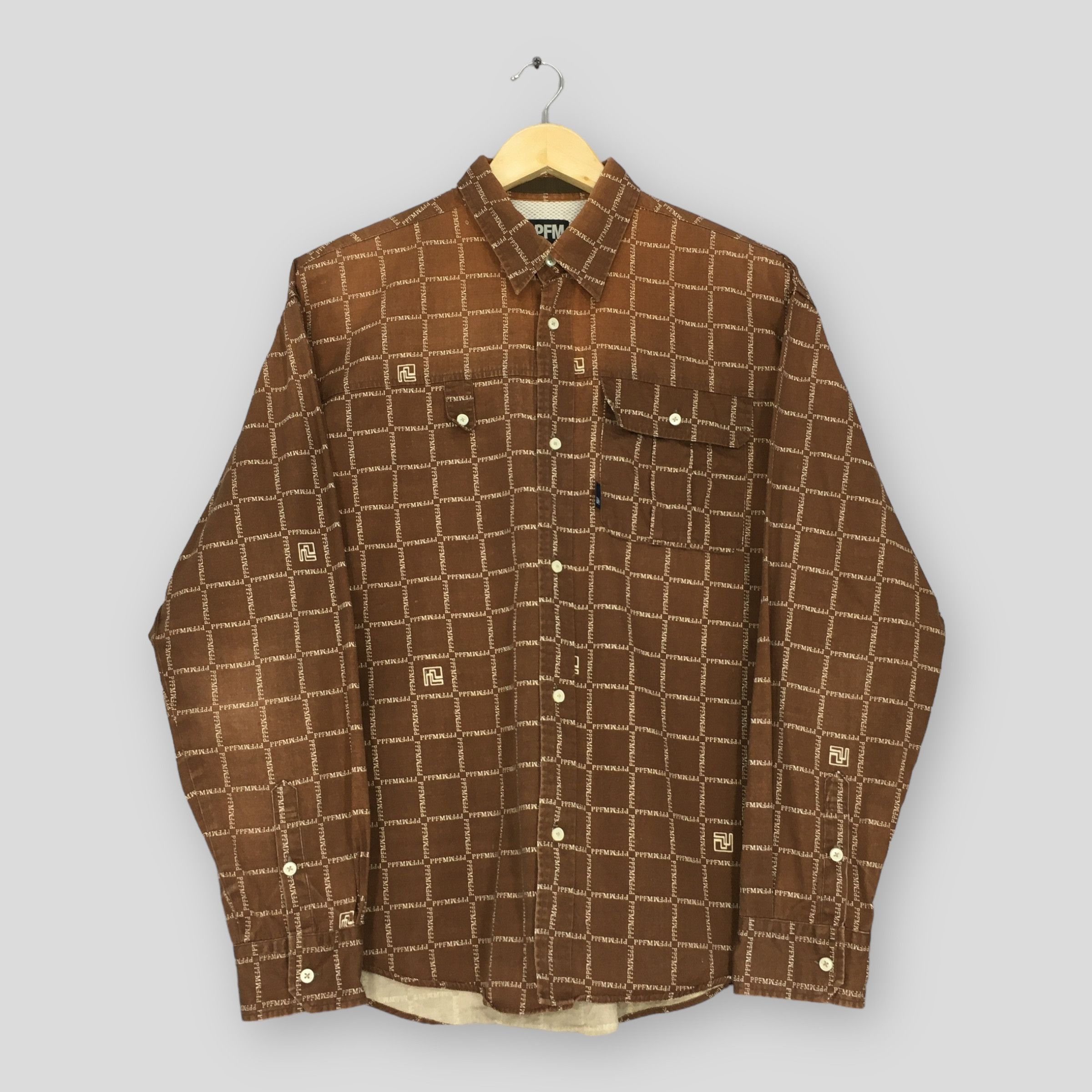 Japanese Brand × PPFM Vintage Peyton Place For Men PPFM Japan Flannel Shirt Medium Size US M / EU 48-50 / 2 - 1 Thumbnail
