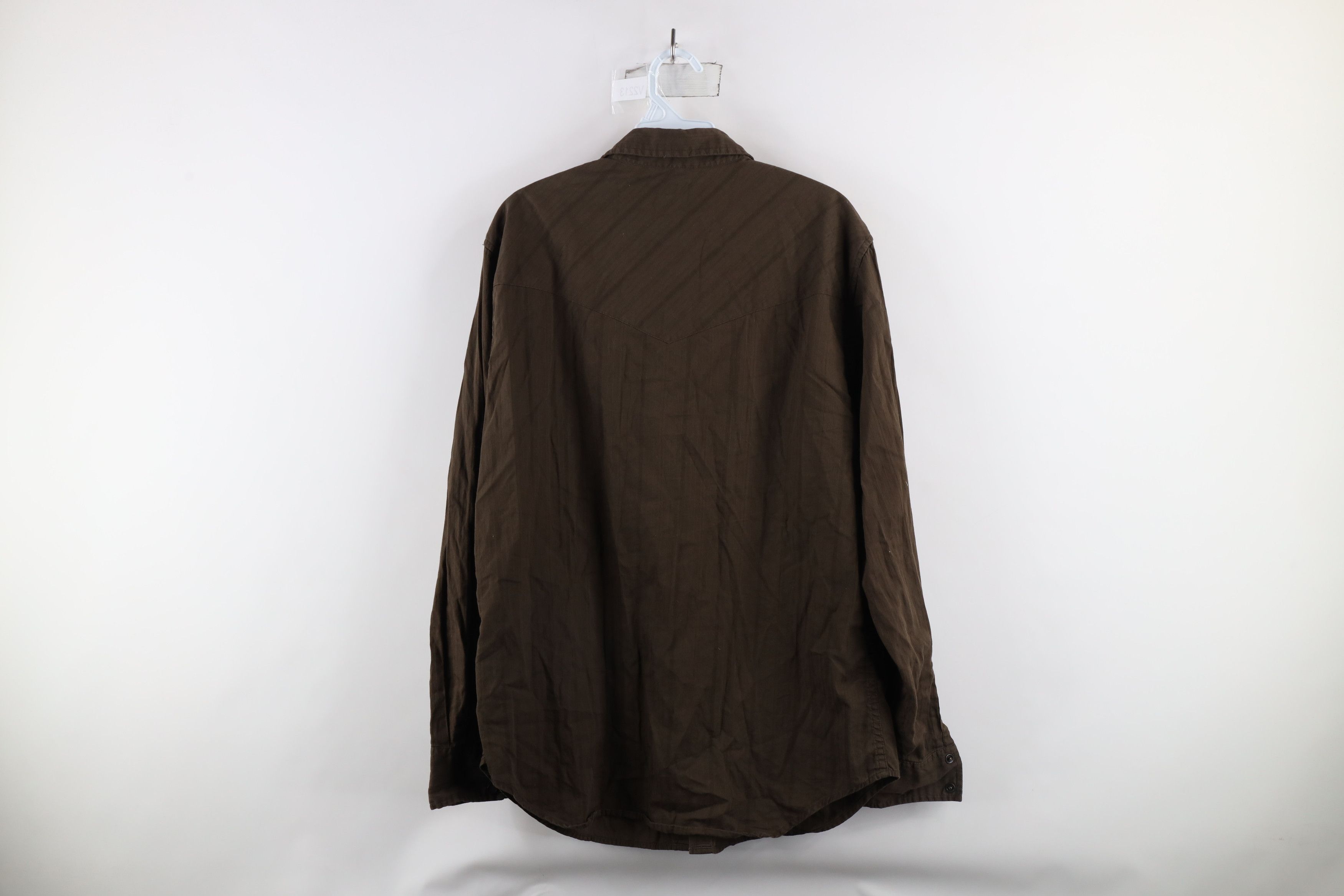 Guess × Vintage Vintage 90s Guess Striped Western Rodeo Snap Button Shirt Size US L / EU 52-54 / 3 - 10 Thumbnail