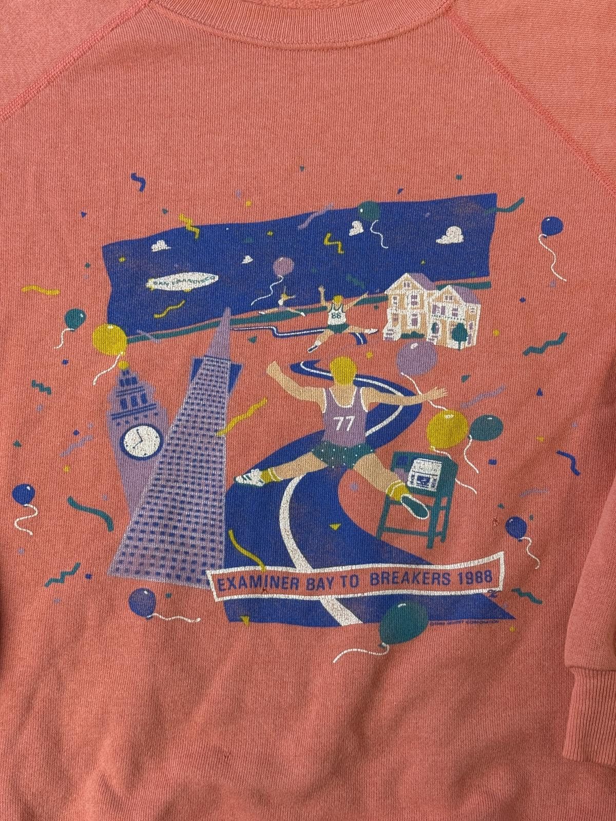 Designer VTG Sweatshirt Bay to Breakers 1988 San Francisco Crew Neck Size US L / EU 52-54 / 3 - 2 Thumbnail