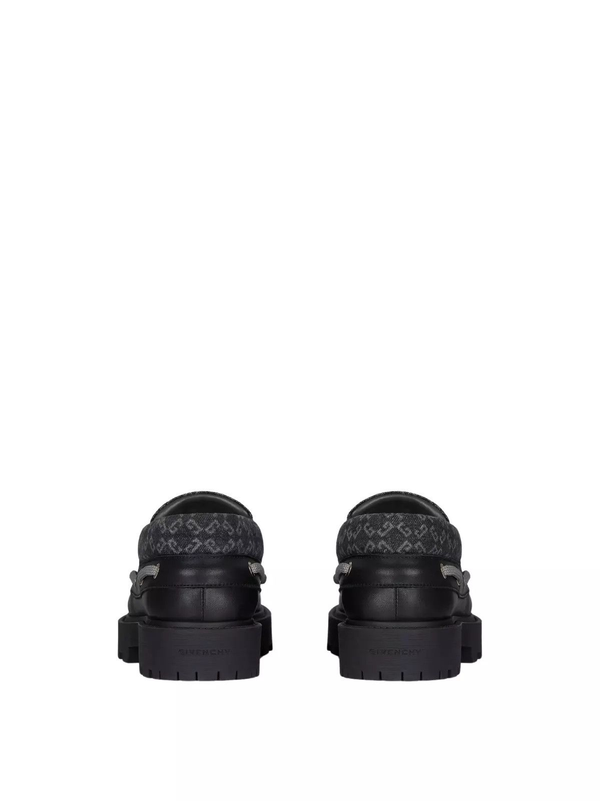 Givenchy GIVENCHY Storm Black Leather Suede Boat Shoes New Size US 5.5 / EU 38 - 4 Thumbnail
