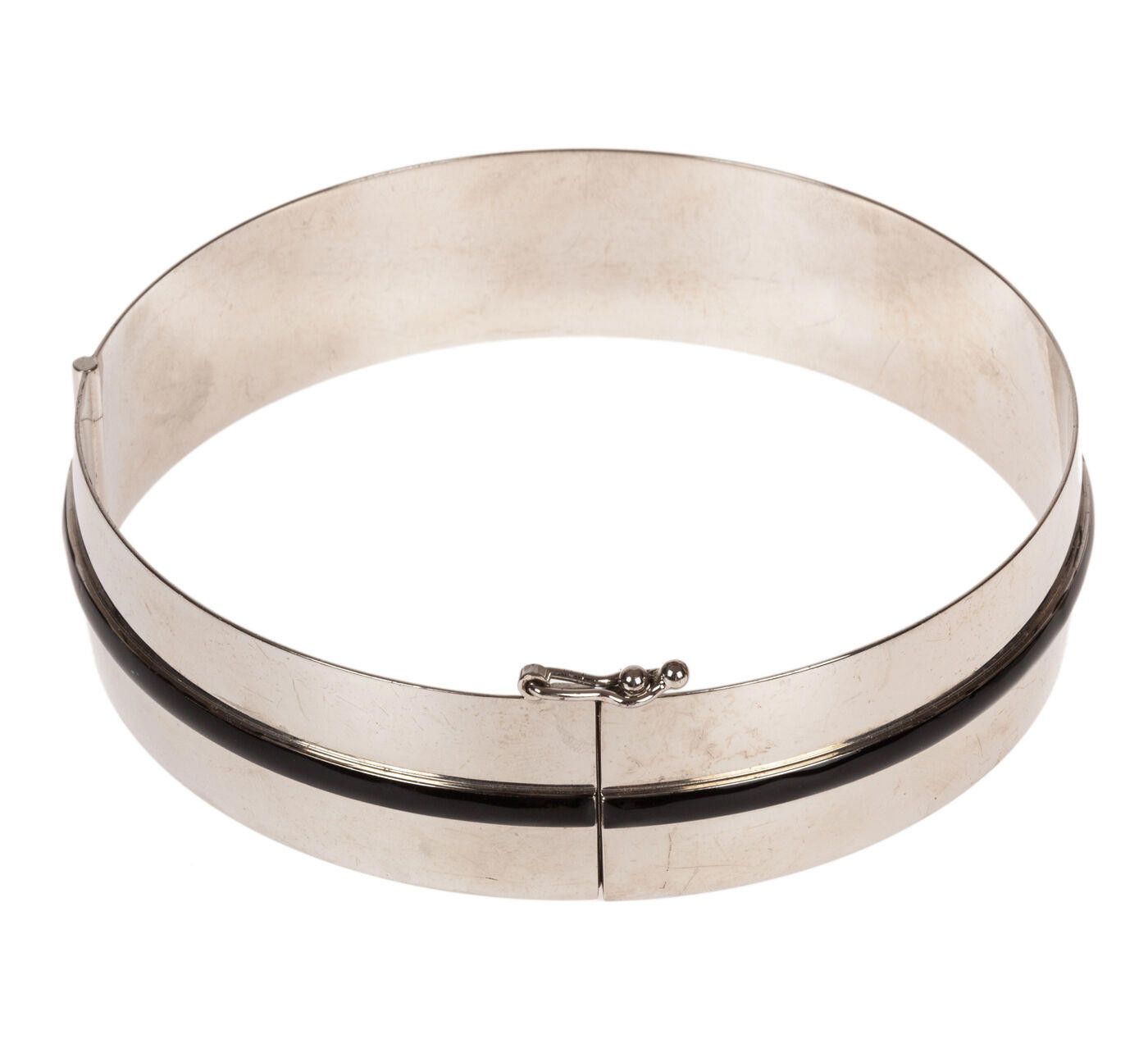 Missoni Missoni Runway Silver Tone and Black Enamel Choker Size ONE SIZE - 2 Thumbnail