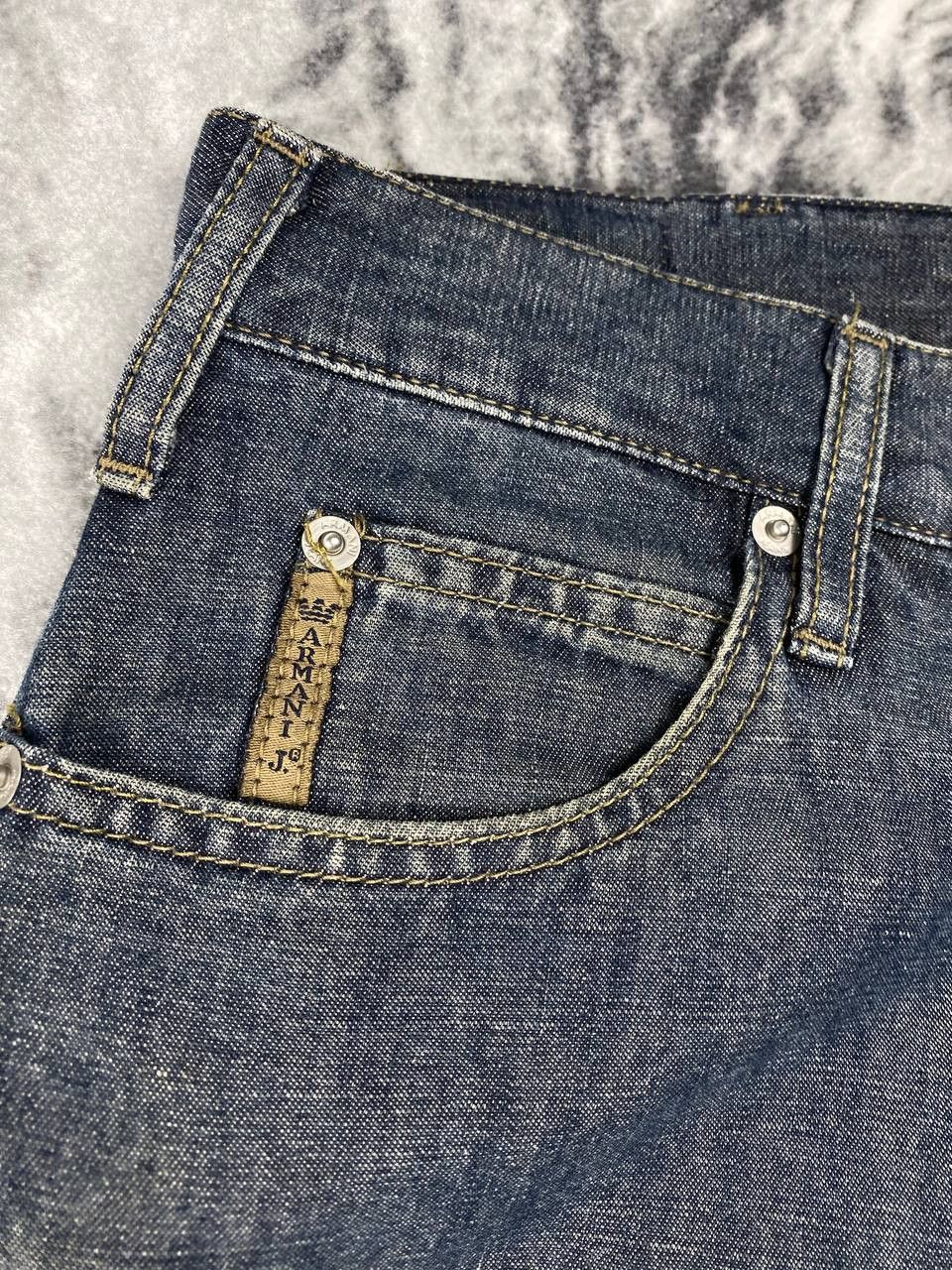 Armani Vintage Armani Big Logo Denim Jeans Men Size 31 Blue Size US 31 - 8 Thumbnail