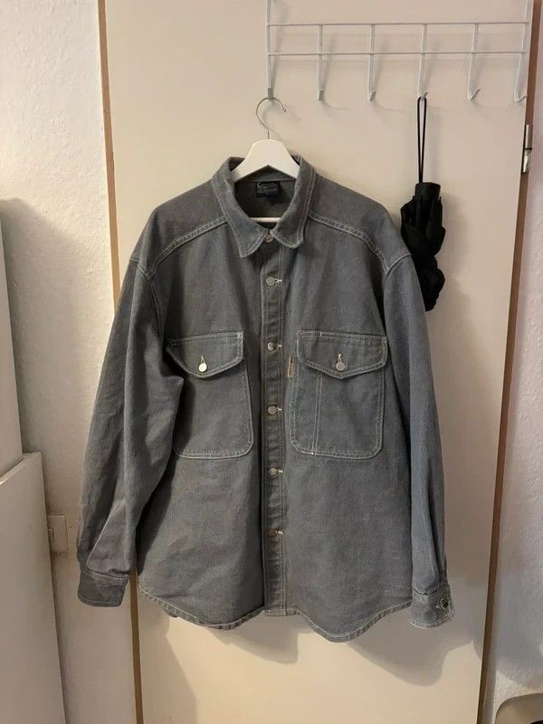 Vintage 90s Karl Kani Grey Shirt Size L 2Pac Style Hip Hop