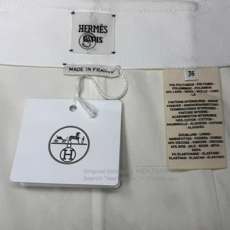 Hermes Hermes White High Waist Short Pants Casual Skirt Size 24" / US 00 / IT 34 - 5 Thumbnail