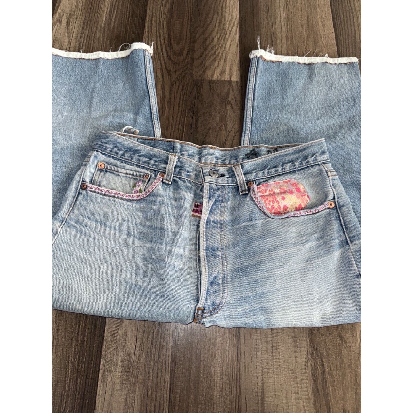 Levi's VINTAGE Levi’s Denim Jeans Blue 32x21 90s Patch Tapered Men Size US 32 / EU 48 - 4 Thumbnail