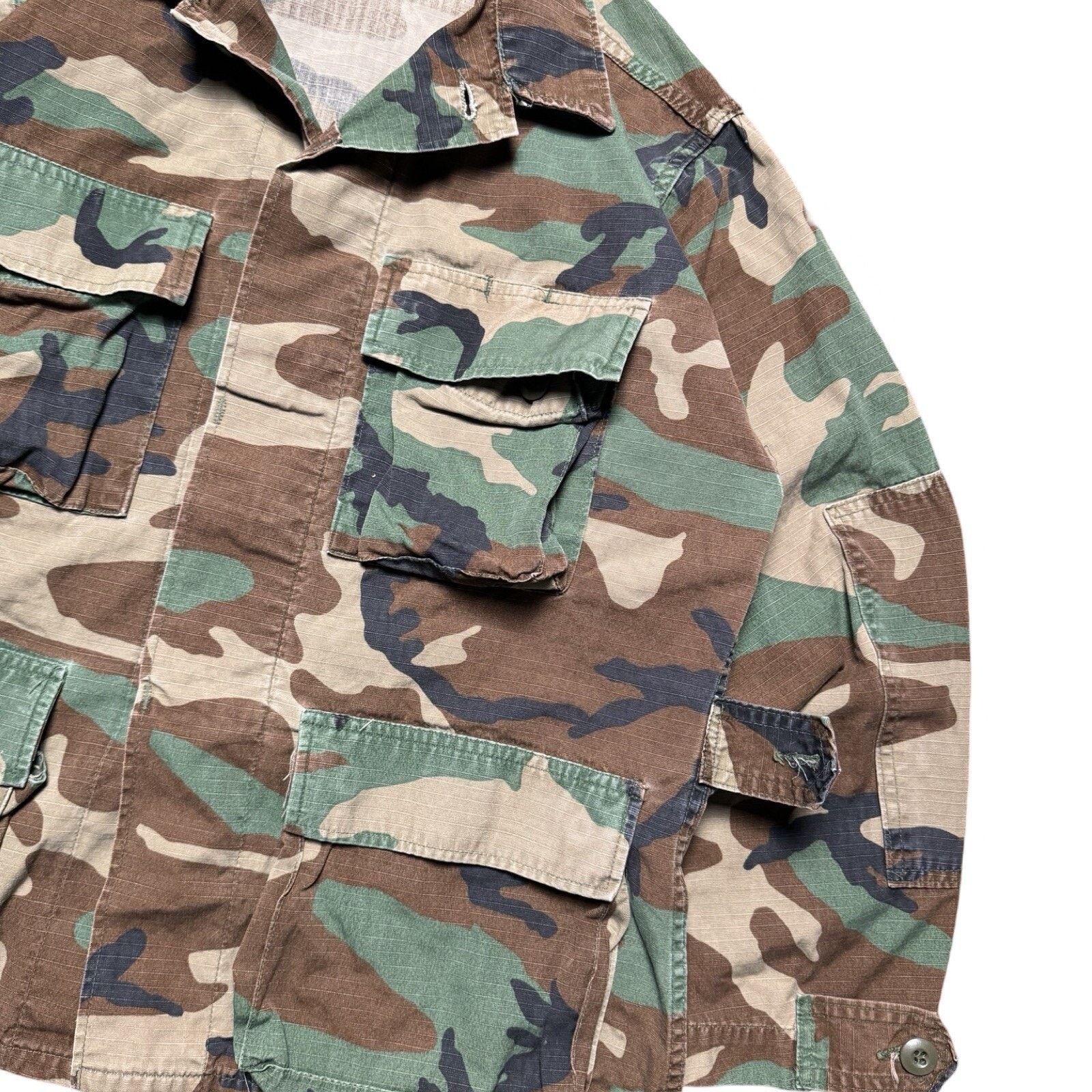 Vintage US Army Warm Weather Field Jacket Woodland Camo S Regular Size US S / EU 44-46 / 1 - 2 Thumbnail