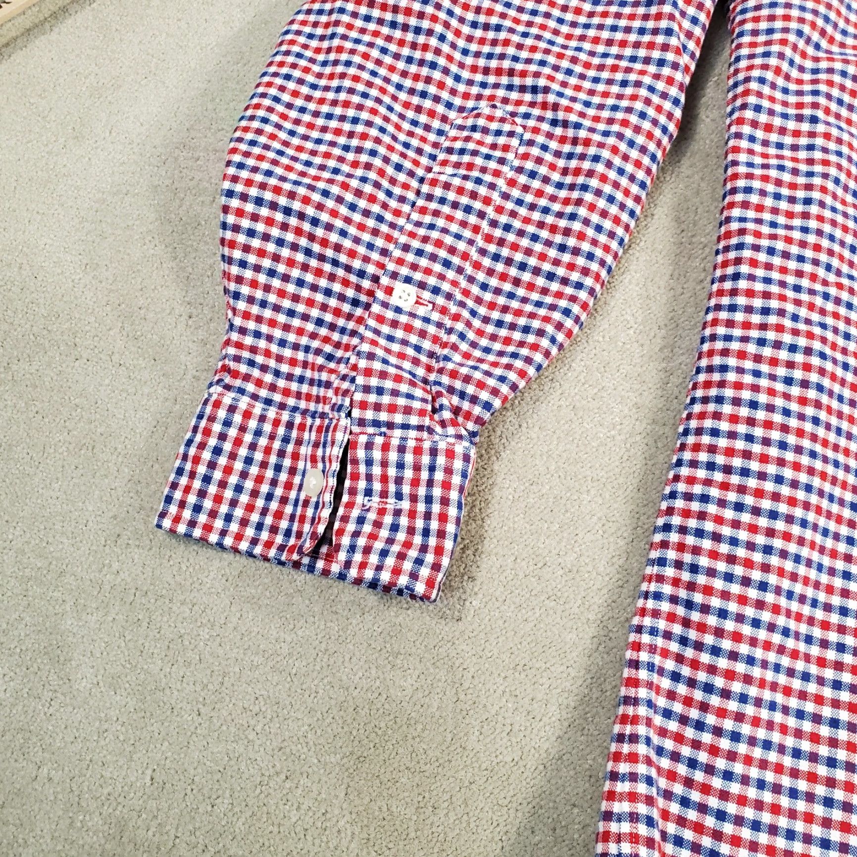 Ralph Lauren Ralph Lauren Shirt Mens 4XLT Tall White Blue Red Button Up Long Sleeve Oxford Shirt Mens Long Sleeve Button-Up 4XLT White Blue Red Oxford Ralph Lauren Size US XXL / EU 58 / 5 - 5 Thumbnail