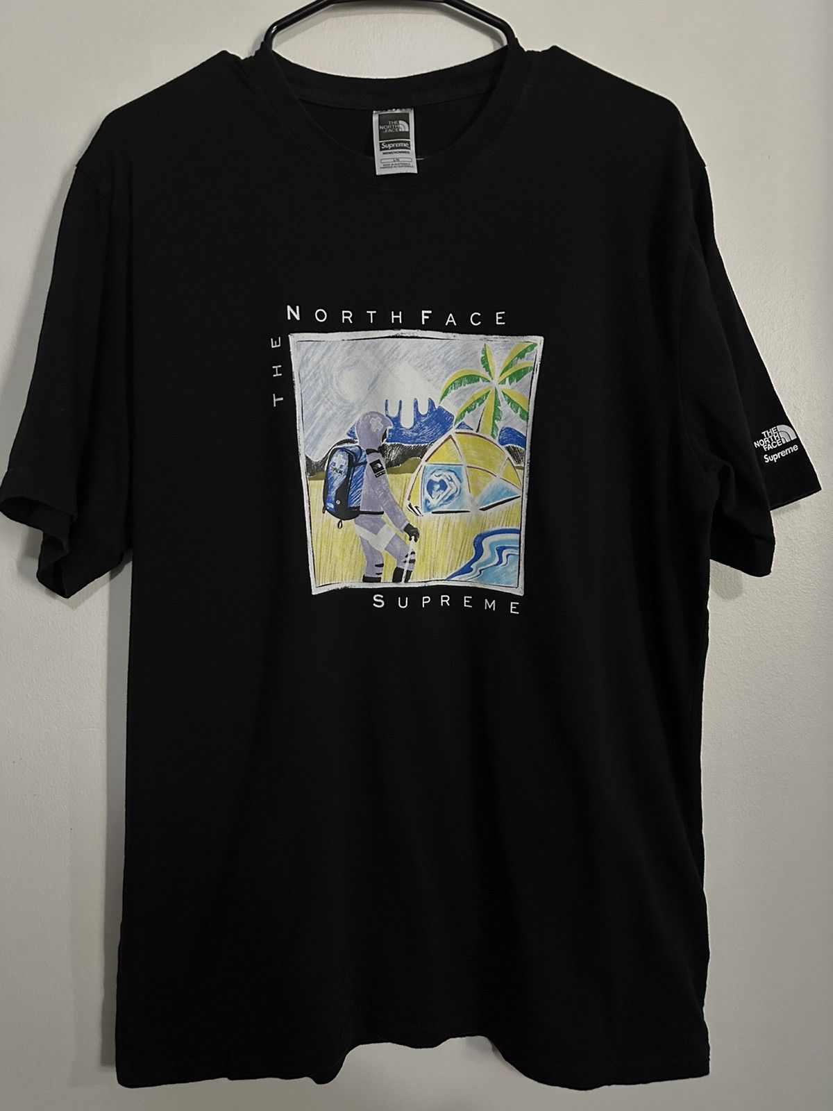 Supreme NorthFace Sketch Tシャツ S/S Top - トップス