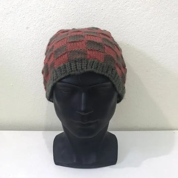Japanese Brand × Kapital × Vintage Japanese Brand Checkered Plaid Tartan Beanie Hat Size ONE SIZE - 3 Thumbnail