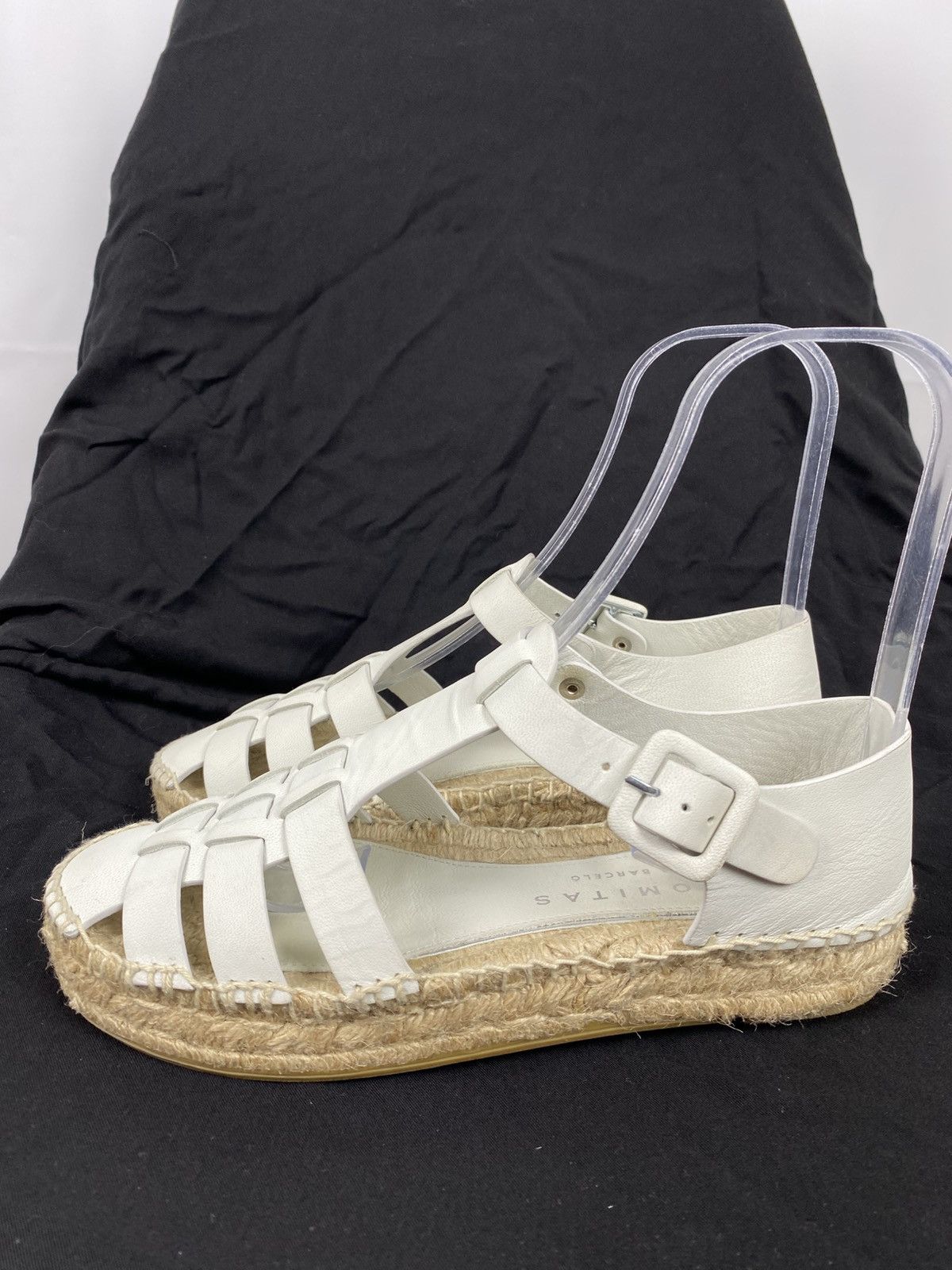 Paloma Bercelo Palomitas by Paloma Barcelo Leather Sandals Espadrilles 37 Size US 7 / IT 37 - 4 Thumbnail