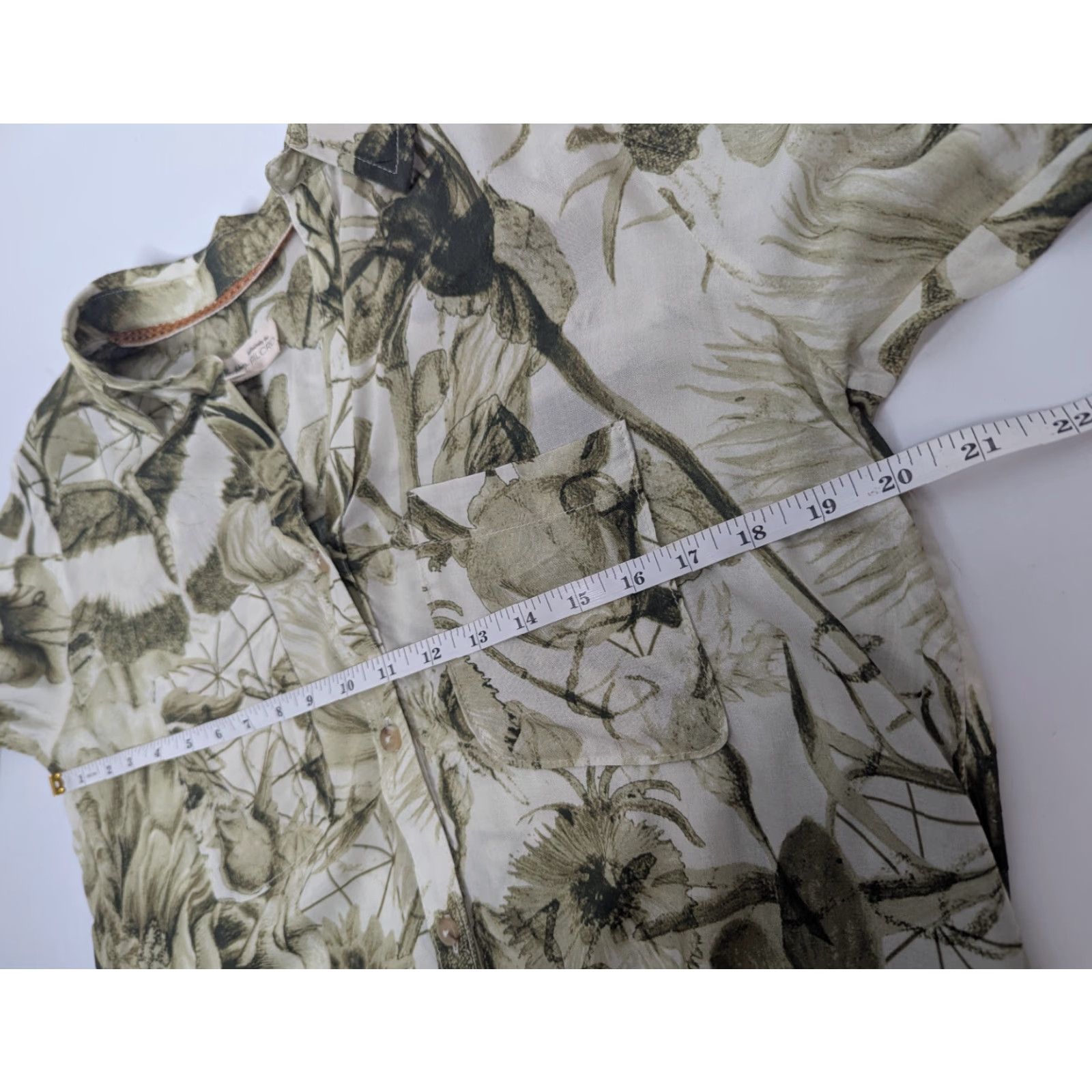 Anthropologie Anthropologie The Romy Manel Villalonga Relaxed Button Shirt Women XS Floral White Green Pattern Bohemian Classic long sleeve 100% viscose Size XS / US 0-2 / IT 36-38 - 6 Thumbnail