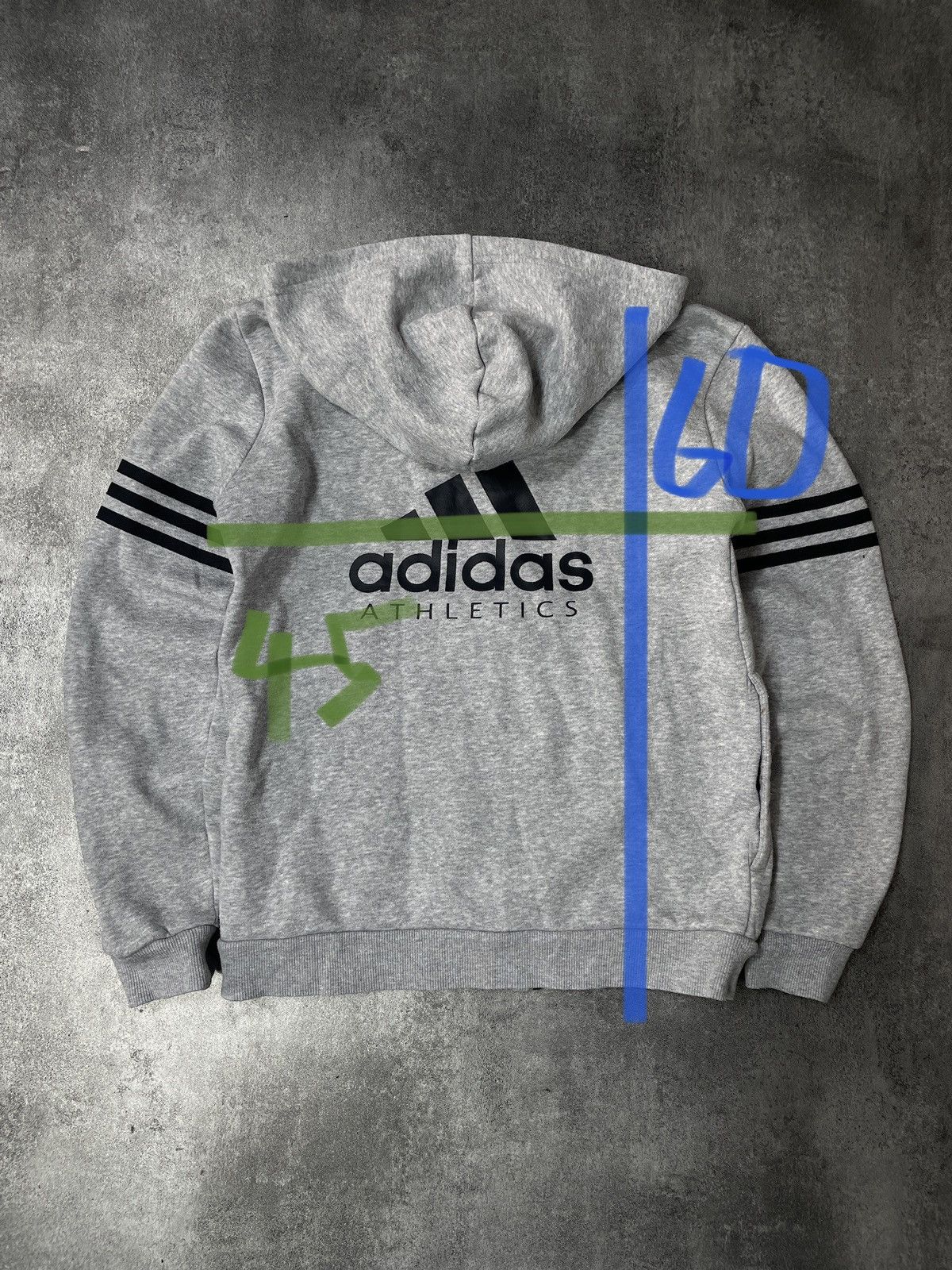 Adidas 🔥Offers🔥Adidas Hoodie Zip Streetwear Big Logo Size XS / US 0-2 / IT 36-38 - 15 Thumbnail