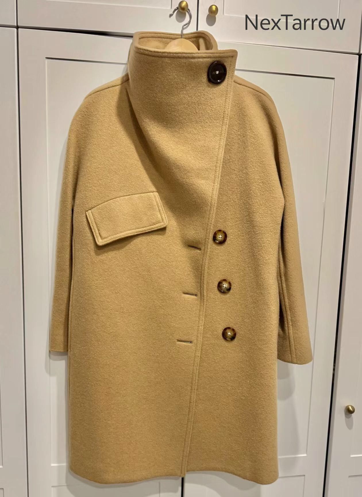 Acne Studios acne studios Camel wool coat 2412-Nextarrow Size US XXS / EU 40 - 1 Thumbnail