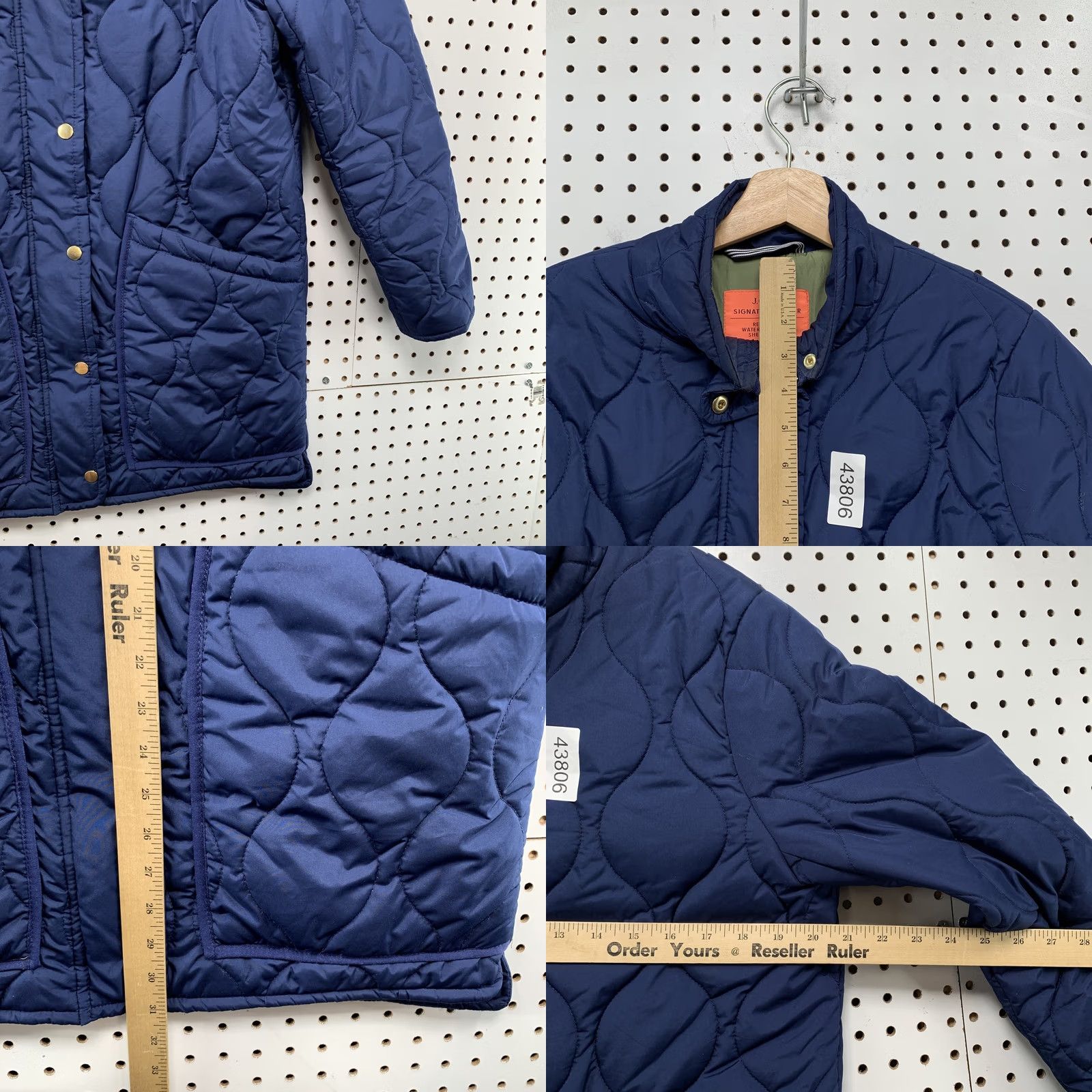 J.Crew J.Crew Signature Puffer Coat Womens Small Blue Lightweight Water Repellent Jacket Coat Womens S Blue Lightweight Water Repellent Size S / US 4 / IT 40 - 8 Thumbnail
