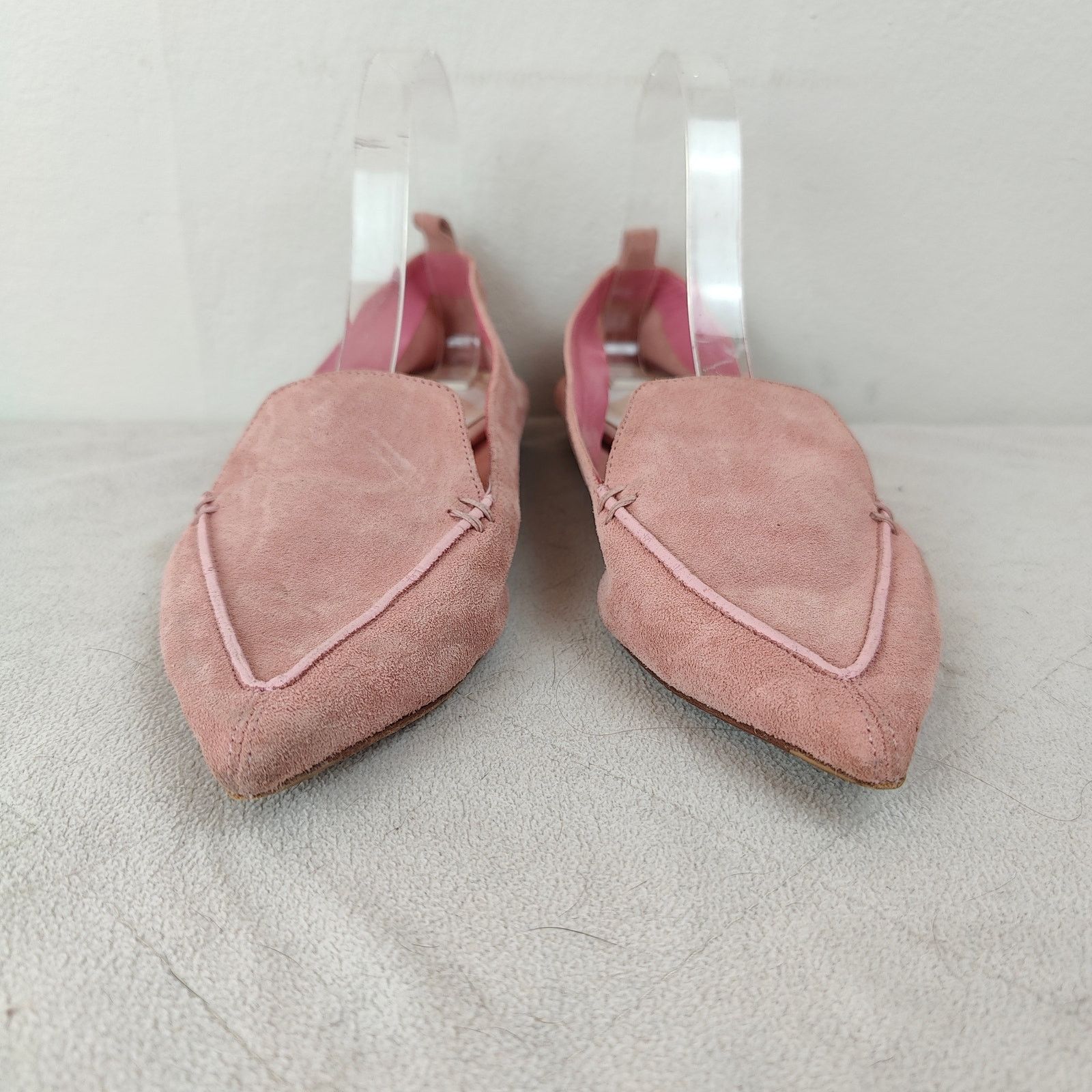 Other Nicholas Kirkwood Pink Suede Flats 40.5 10.5 Pointed Toe Size US 10.5 / IT 40.5 - 2 Thumbnail