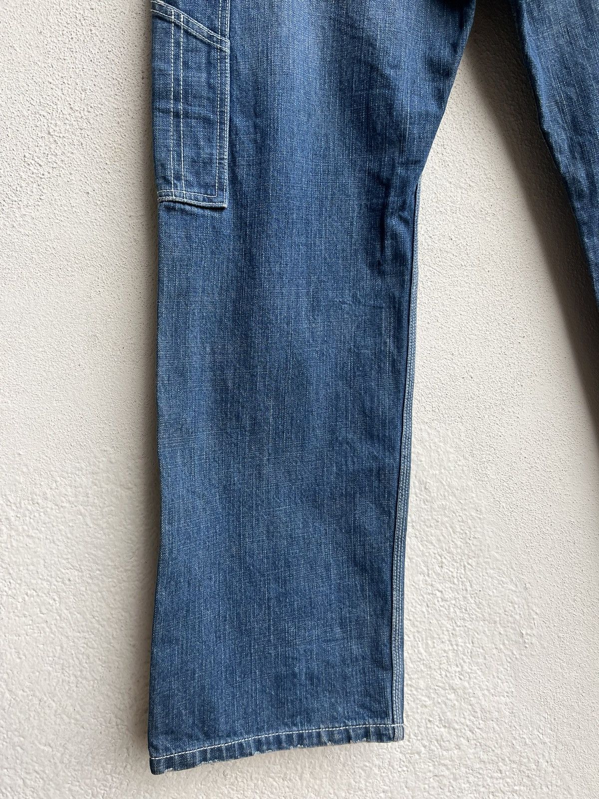 Vintage VTG REFER Japan Paint Splashed Distress Denim Cargo Jeans Size US 32 / EU 48 - 16 Thumbnail