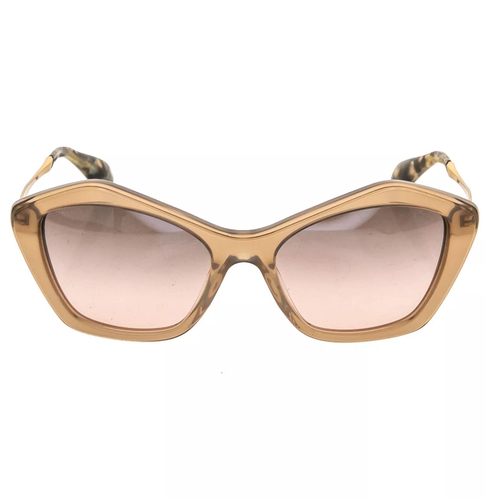 Miu Miu MIU MIU 02O Antique Gold Mink Pink Retro Cat Eye SMU02O Size ONE SIZE - 9 Thumbnail