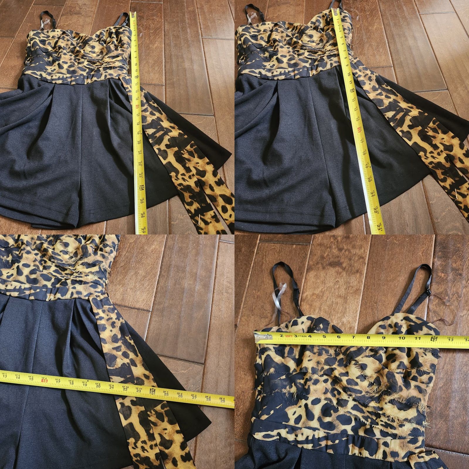 XOXO XOXO Romper - Leopard Print - Juniors - Sleeveless - Zip - Multicolor - 1/2 - One-Piece - Casual/Travel/Party - Teens Women s Womens Size 25" / US 0 / IT 36 - 9 Thumbnail