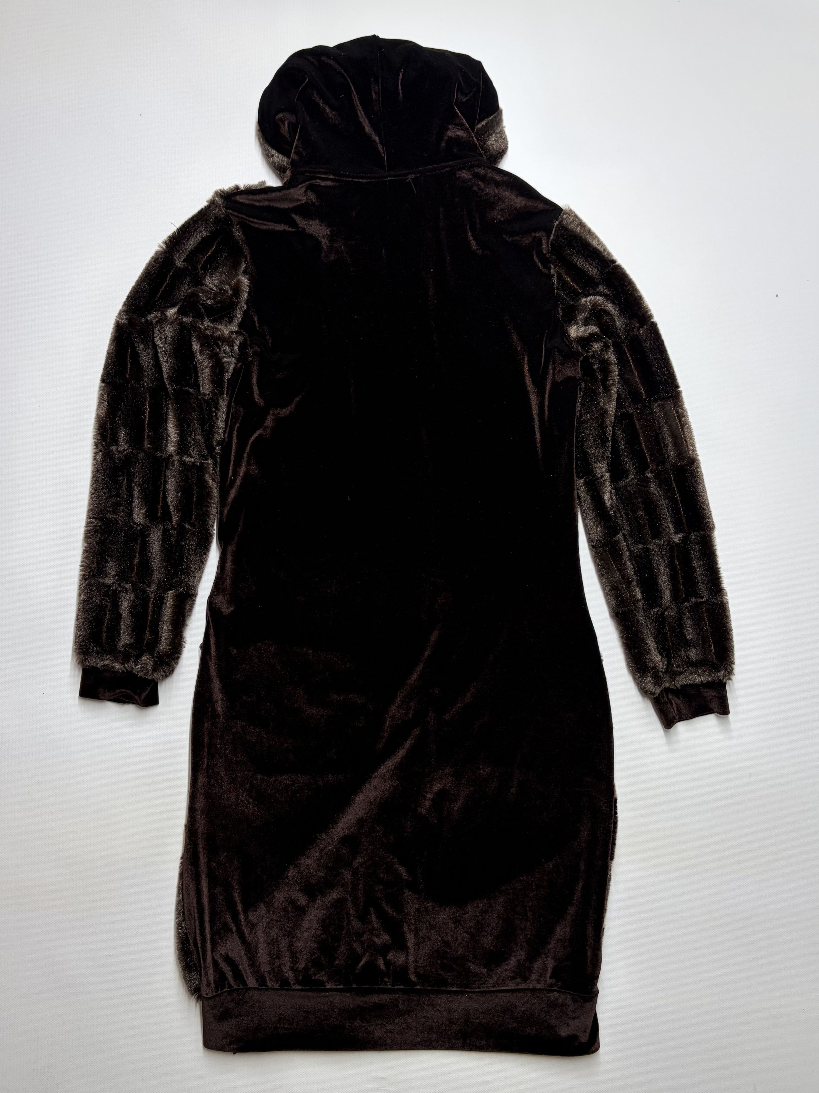 Vintage Vintage Women's Faux Fur Hooded Coat Size S / US 4 / IT 40 - 5 Thumbnail