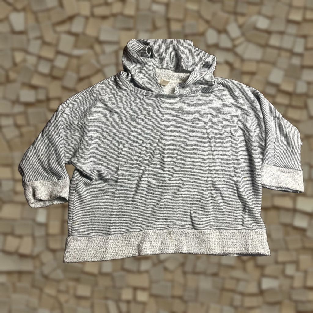 Mossimo Mossimo Hoodie, Women's XL, White Gray, Pullover, Terri Cloth, Sweater Size XL / US 12-14 / IT 48-50 - 1 Thumbnail
