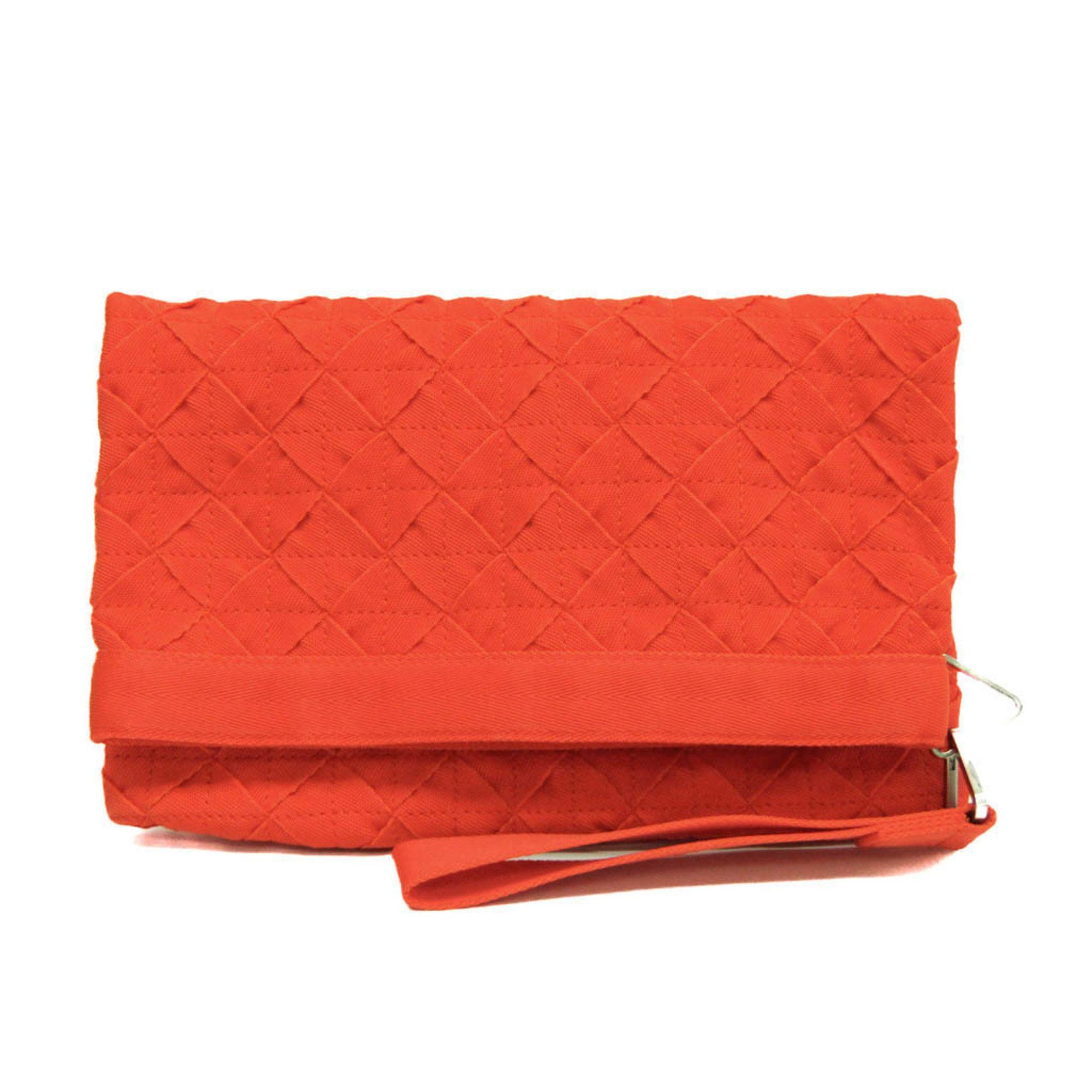 Bottega Veneta Light Webbing 667060 MenWomen Polypropylene Document CasePouch Orange