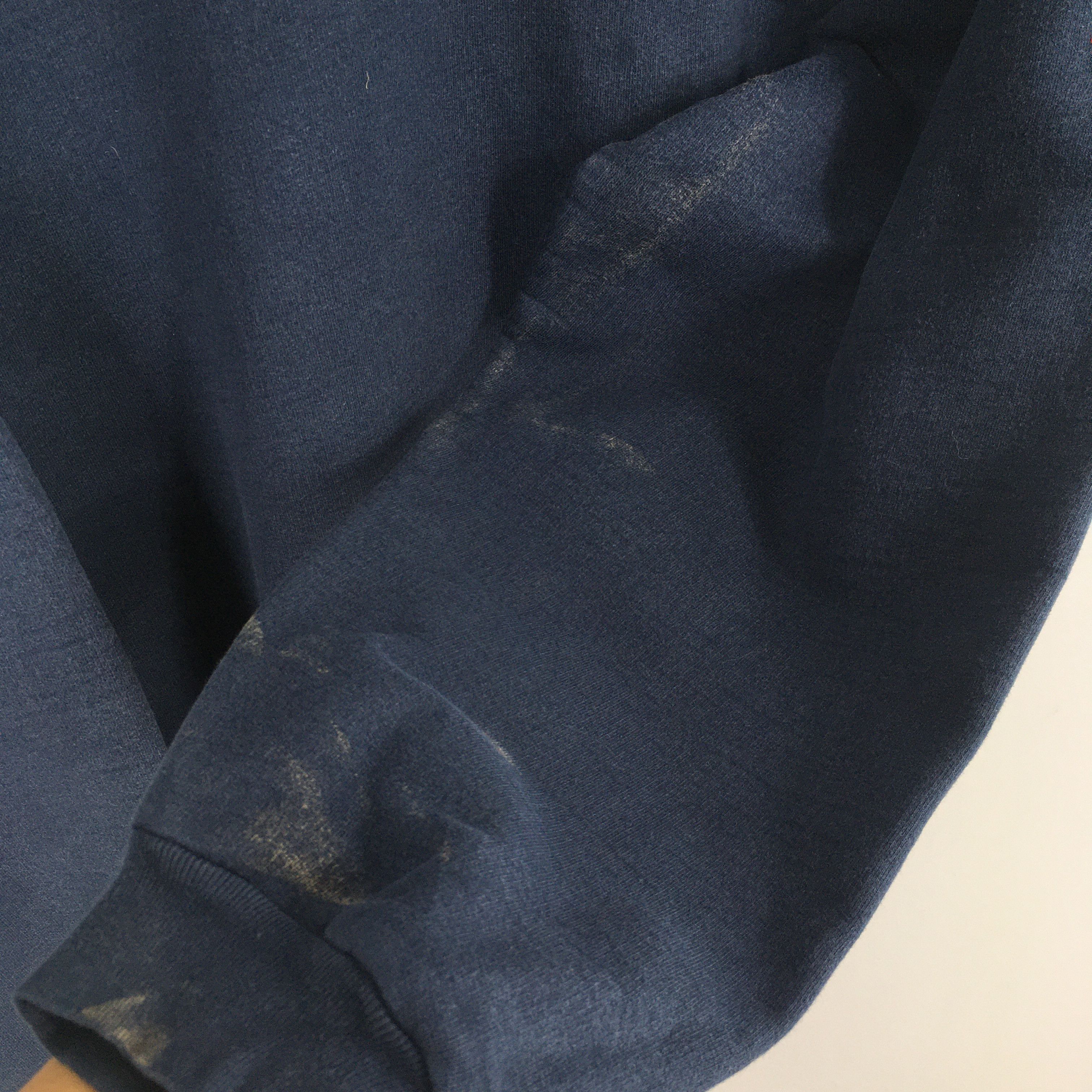 Timberland × Vintage Vintage 90s Timberland Weathergear Blue Sweatshirt Medium Size US M / EU 48-50 / 2 - 5 Thumbnail