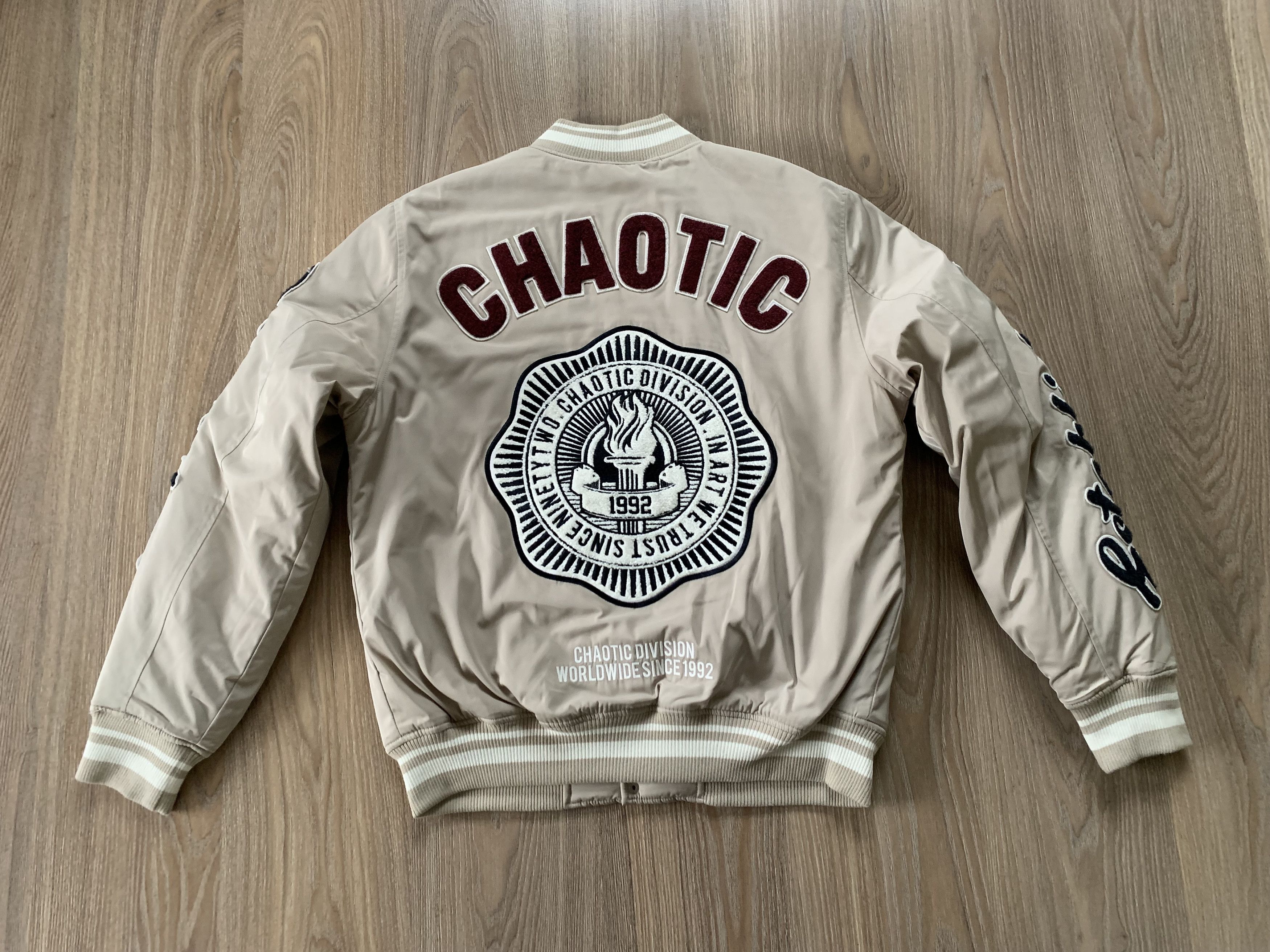 Other Fisbone Chaotic New Hype Bomber Stripe Jacket Size US L / EU 52-54 / 3 - 3 Thumbnail