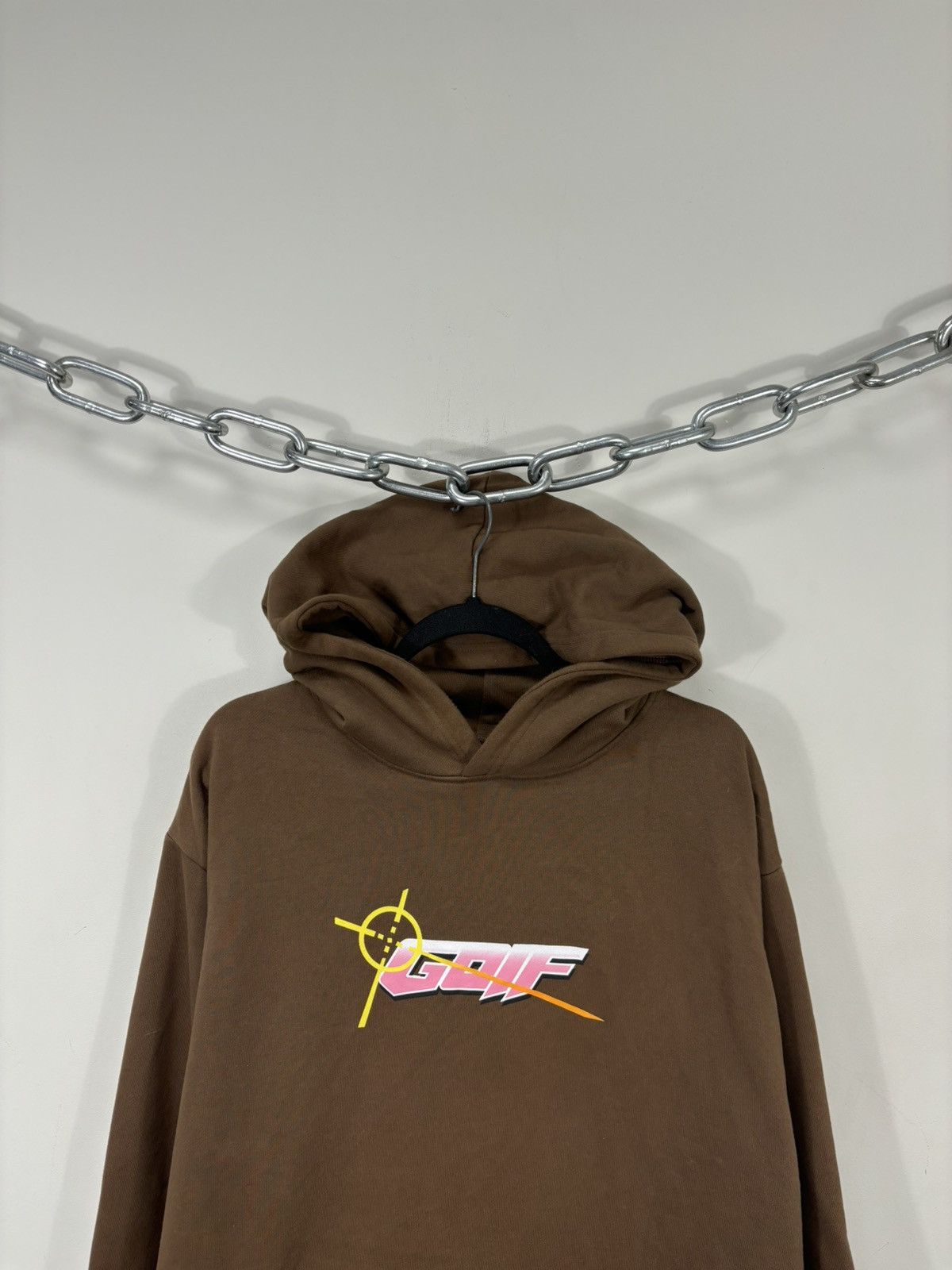 Golf Wang Golf Wang Crisis Logo Y2K Men’s Hype Brown Hoodie Size US XL / EU 56 / 4 - 2 Thumbnail