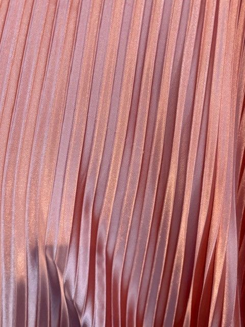 Mac Duggal Rose Gold Plunge Neck Pleated Evening Gown Size XS / US 0-2 / IT 36-38 - 9 Thumbnail