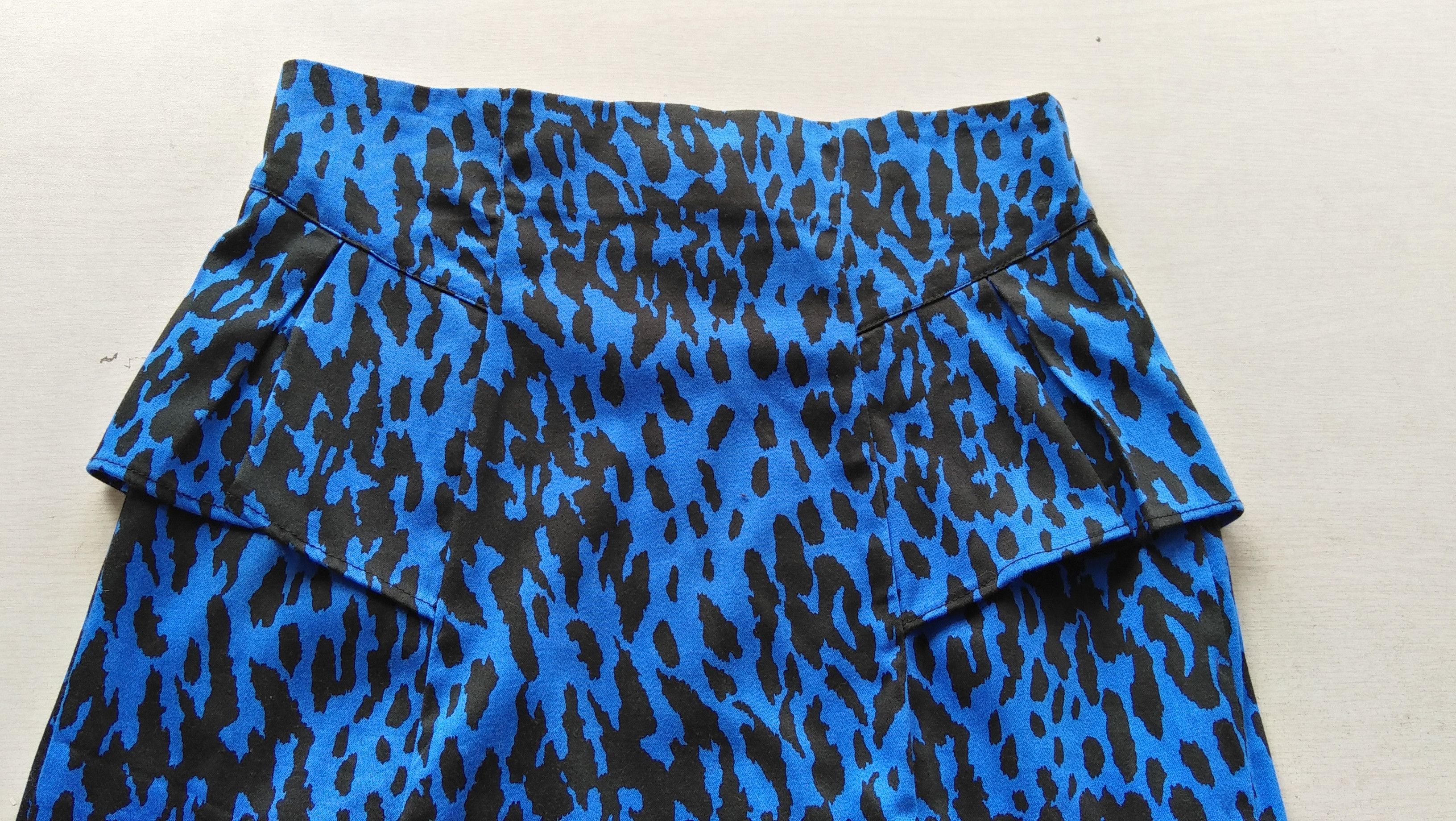 Other Pencil skirt vintage style leopard print blue skirts Size 32" / US 10 / IT 46 - 3 Thumbnail