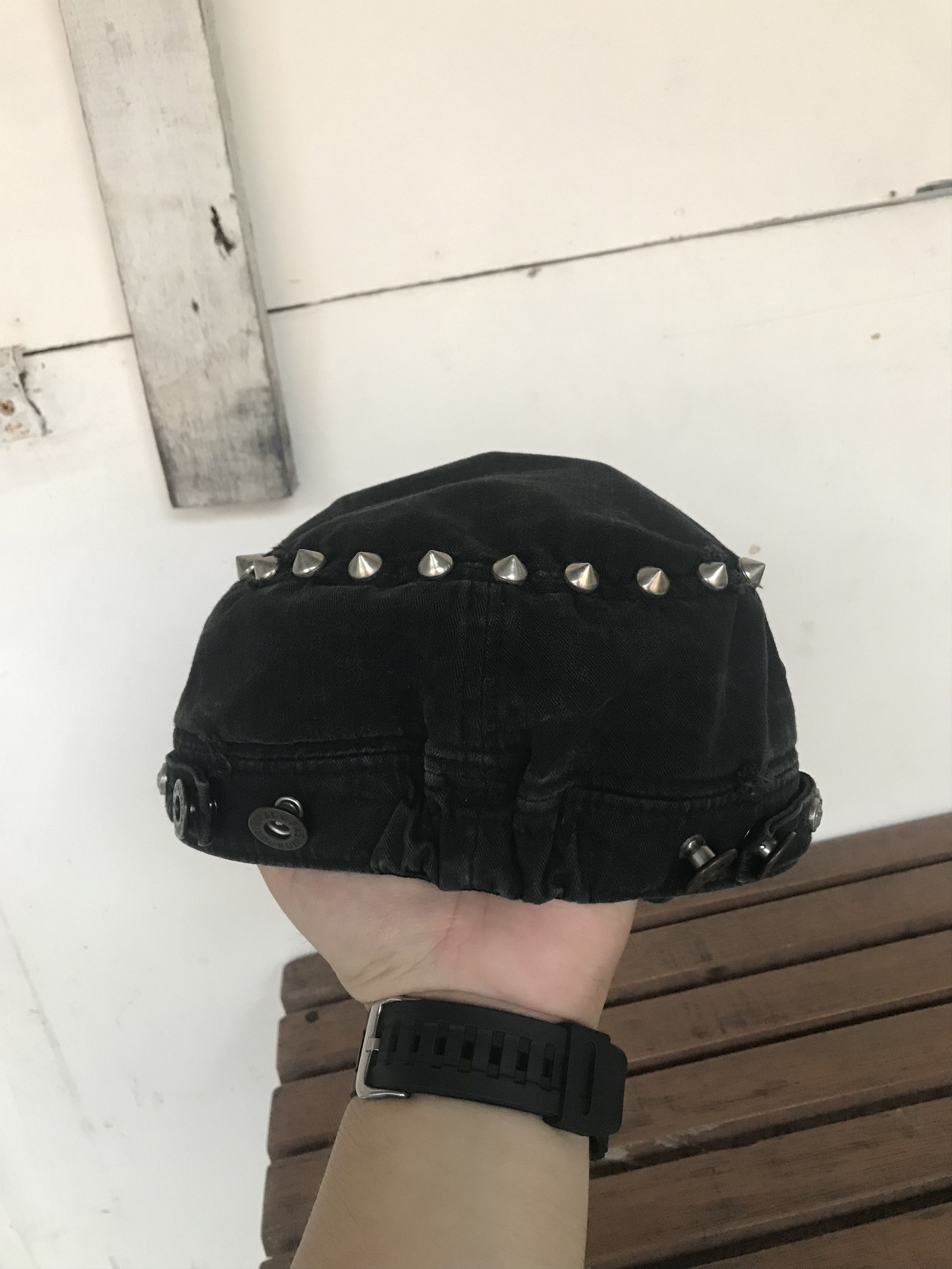 Beauty Beast × If Six Was Nine × Japanese Brand Y2K Distressed Studded Patrol Cap Size ONE SIZE - 5 Thumbnail