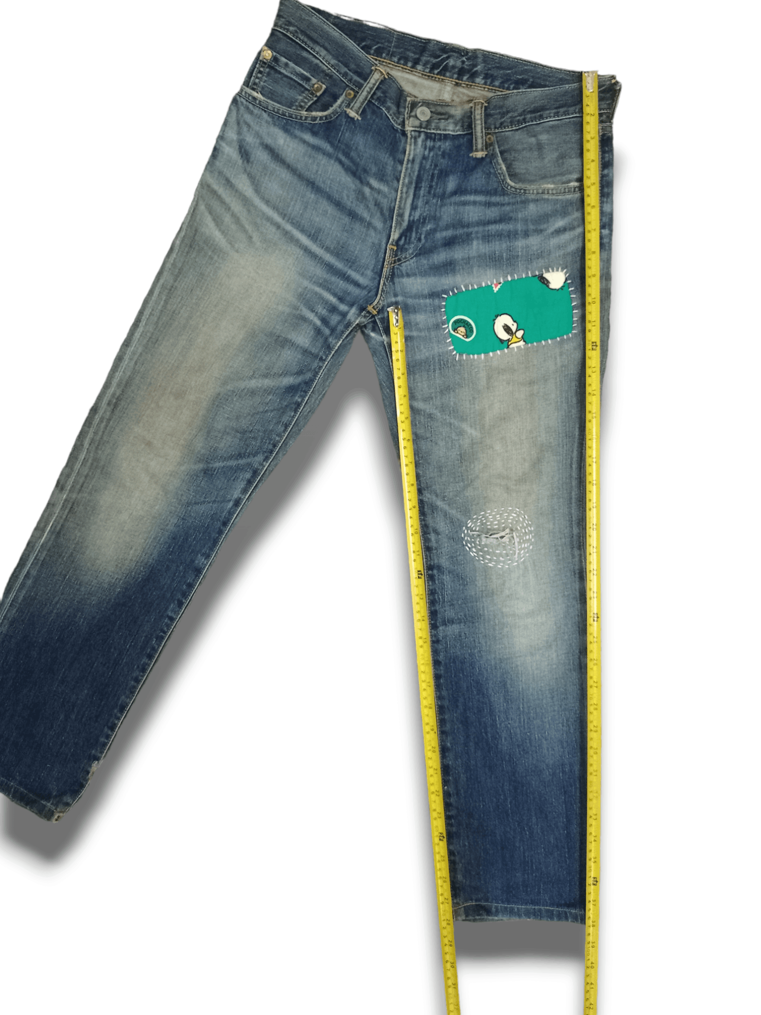 Levi's × Levi's Vintage Clothing Vintage Levis 502 Sashiko Style Patchwork Jeans Size US 30 / EU 46 - 11 Thumbnail