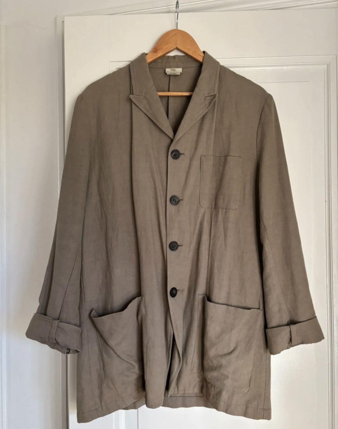 Dries Van Noten Belgian made, deconstructed linen Blazer '90 Size US M / EU 48-50 / 2 - 1 Thumbnail