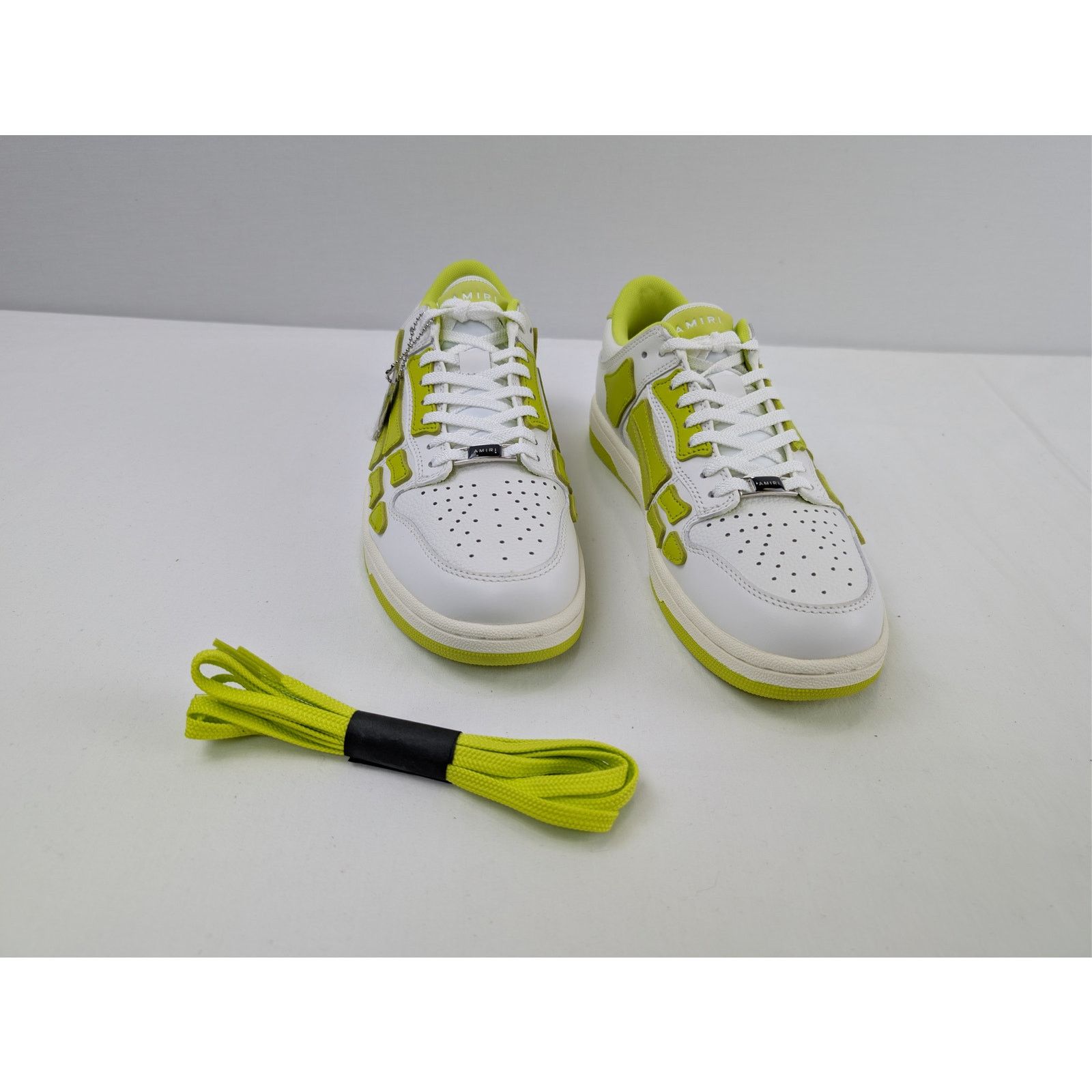 Amiri o1rshd1 Skel top Low / Skeleton Top Low Sneakers Neon Yellow Size US 9 / EU 42 - 5 Thumbnail