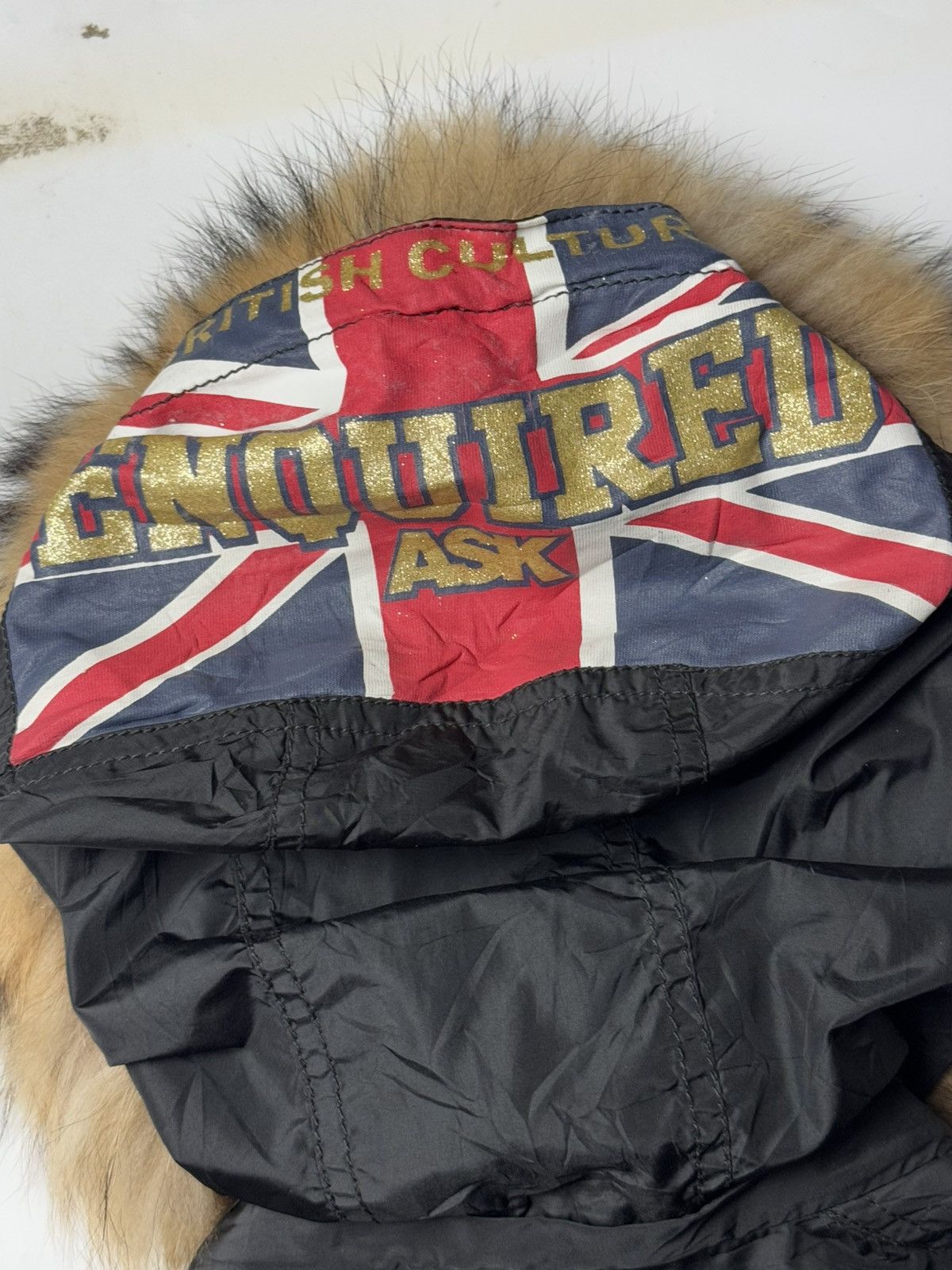 Le Grande Bleu (L.G.B.) Fur Hoodie Jacket ASK Enquared England Size US L / EU 52-54 / 3 - 5 Thumbnail