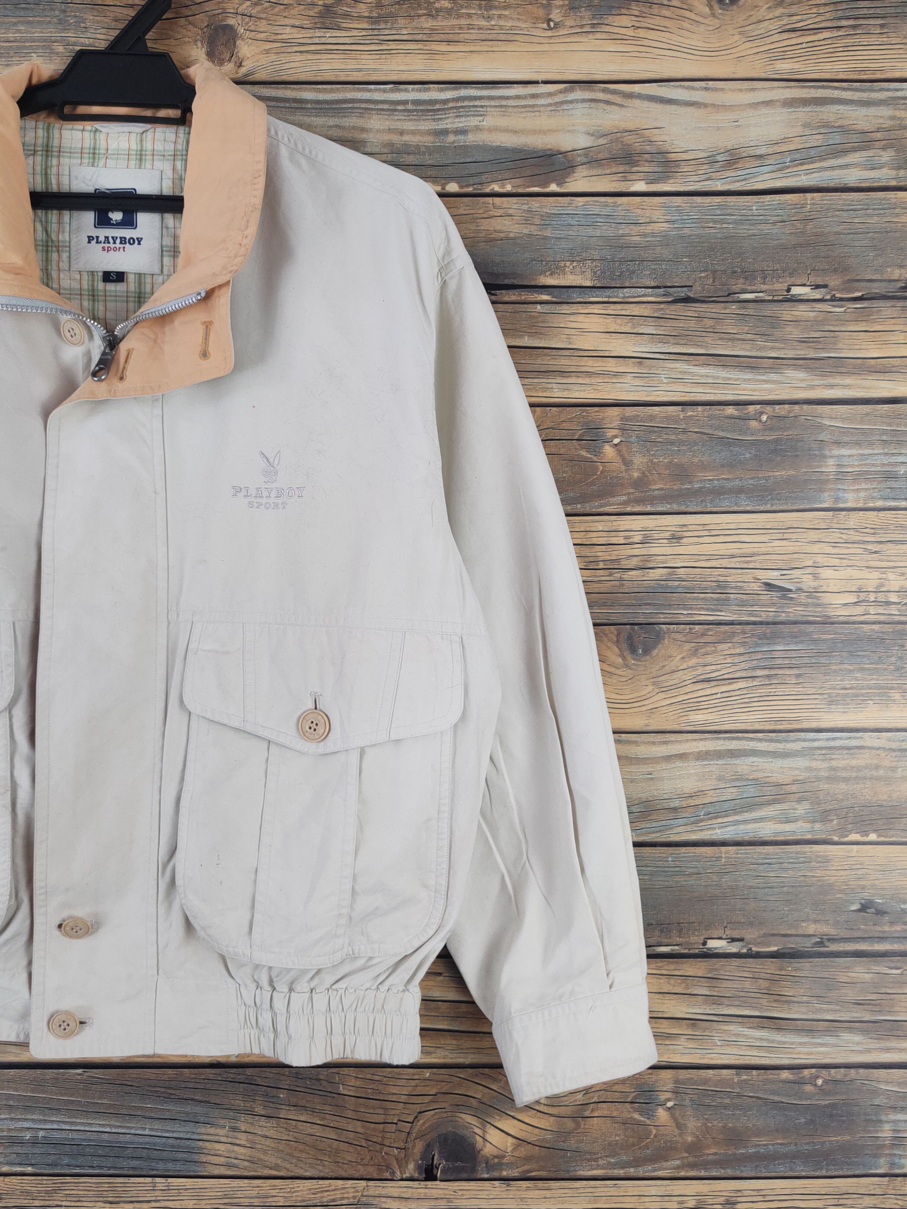Playboy Playboy vintage Ivory Sportswear Bombers jacket #W2250 Size US S / EU 44-46 / 1 - 6 Thumbnail