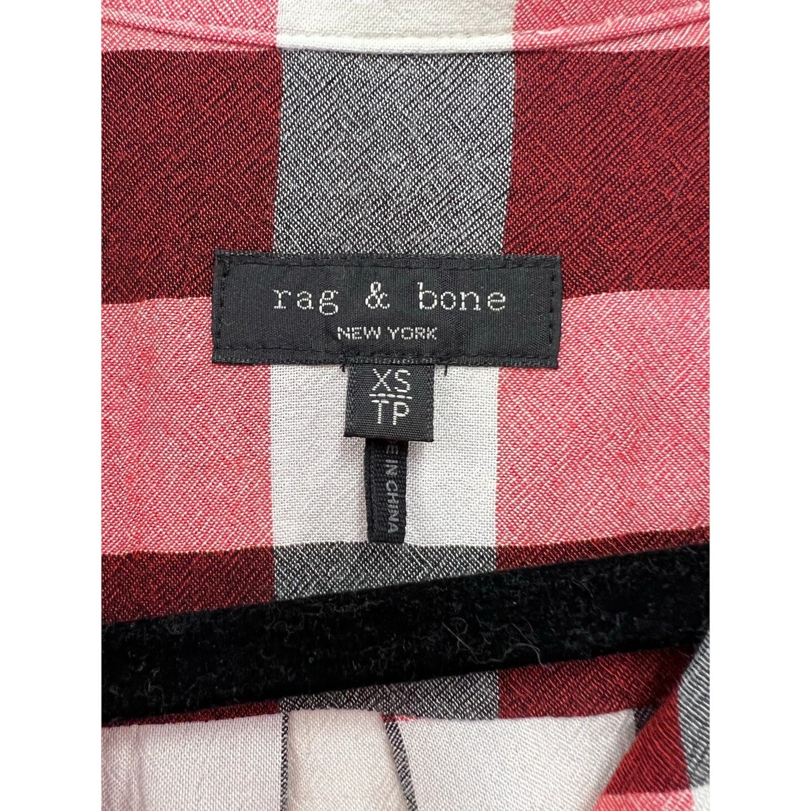 Rag & Bone Rag & Bone Check plaid blouse sz XS Size XS / US 0-2 / IT 36-38 - 7 Thumbnail