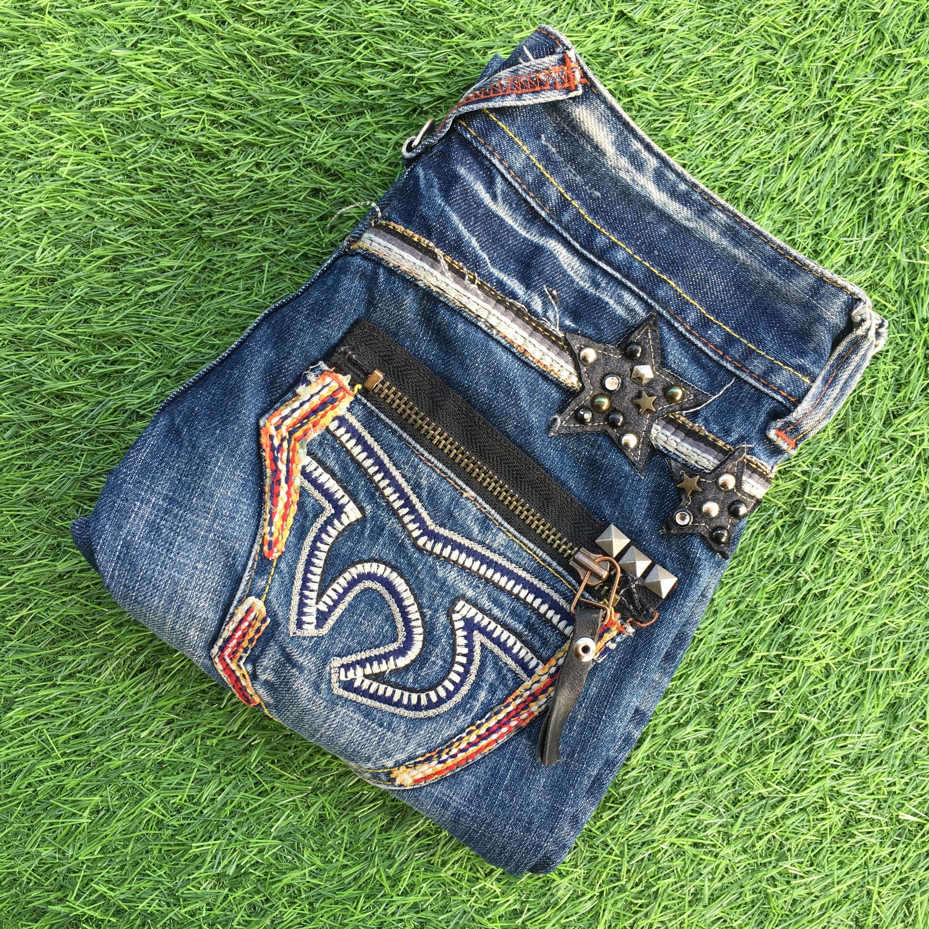 Japanese Brand Japanese Lightning Bolt Low Rise Jeans D-1182 Size 24" / US 00 / IT 34 - 10 Thumbnail