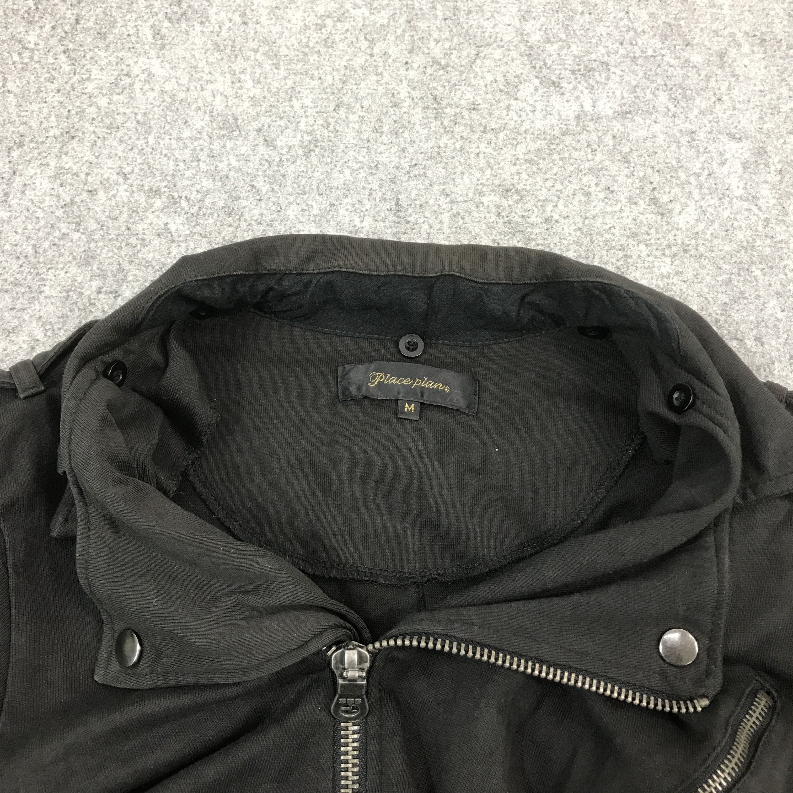 Japanese Brand place piano Japan Black punk Bono design jacket Size US M / EU 48-50 / 2 - 5 Thumbnail