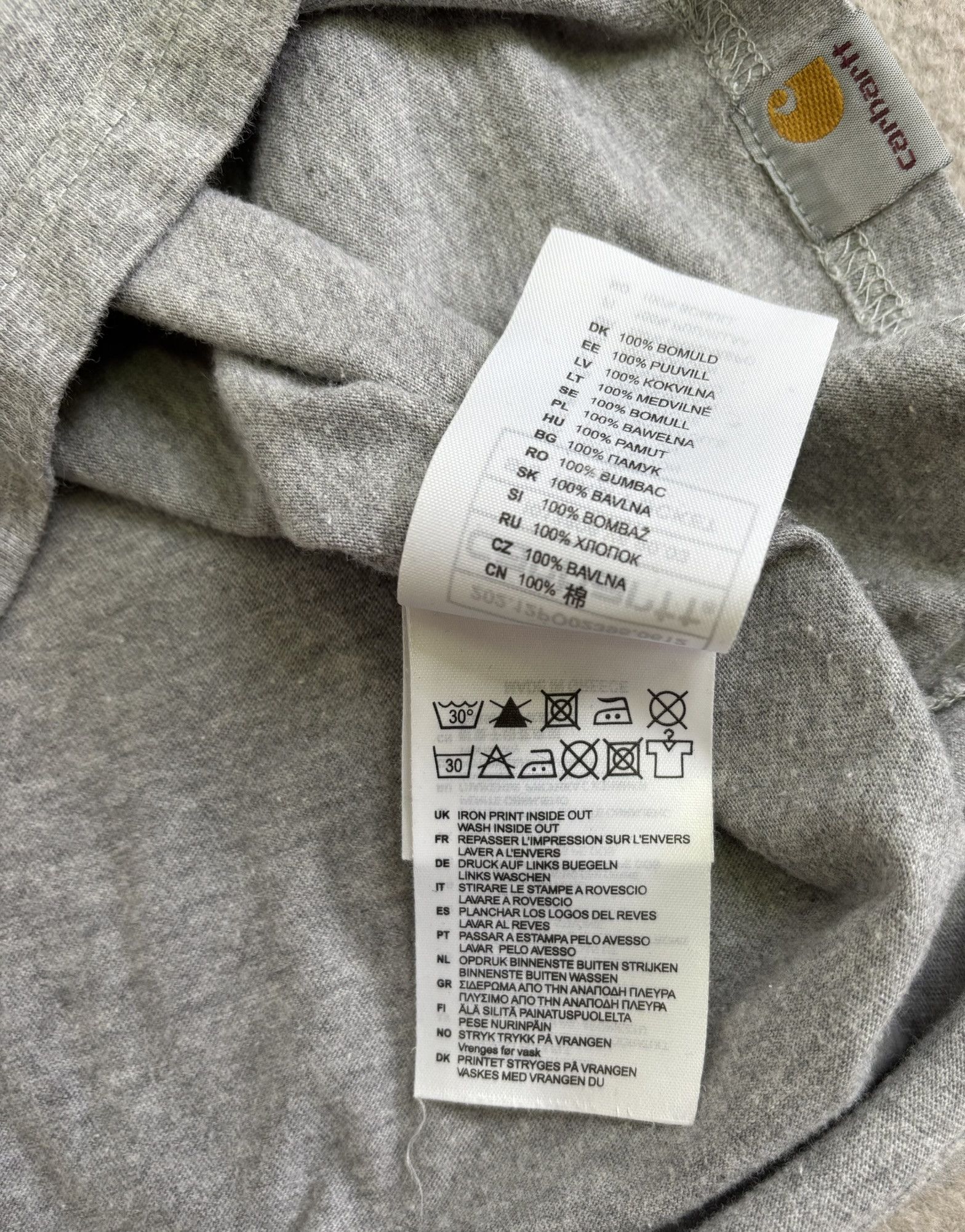 Carhartt Carhartt Team Pocket Gray T-shirt Medium Size US M / EU 48-50 / 2 - 14 Thumbnail