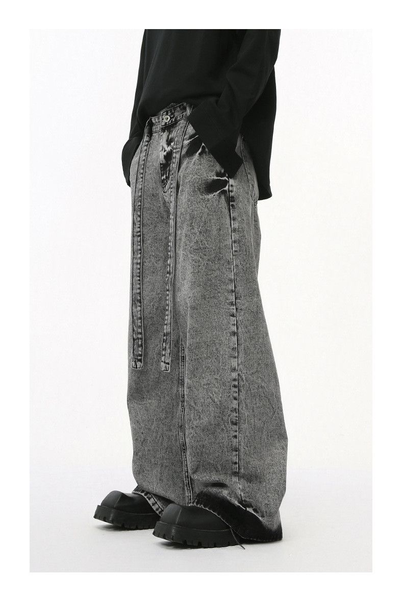 Japanese Brand × Jean American high street lace-up colorblock jeans Size US 34 / EU 50 - 5 Thumbnail