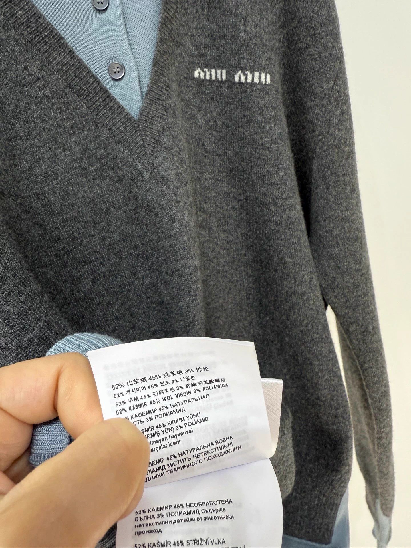 Miu Miu MIUMIU 25 Layered Polo Knit Sweater 36 Size M / US 6-8 / IT 42-44 - 4 Thumbnail