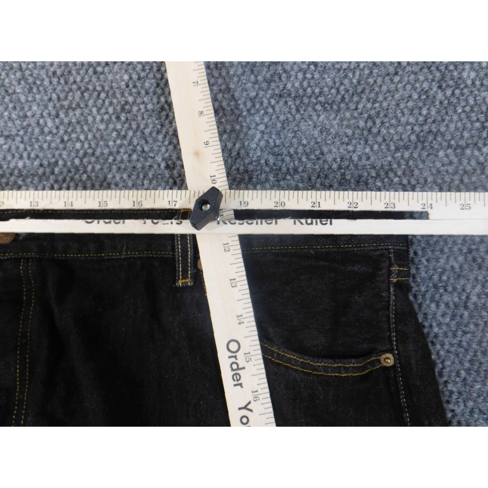Levi's Levi's 501 Jeans Mens 46x28 Black Straight Button Fly Classic Denim Retro 90s Jeans Mens Regular Size US 30 / EU 46 - 5 Thumbnail